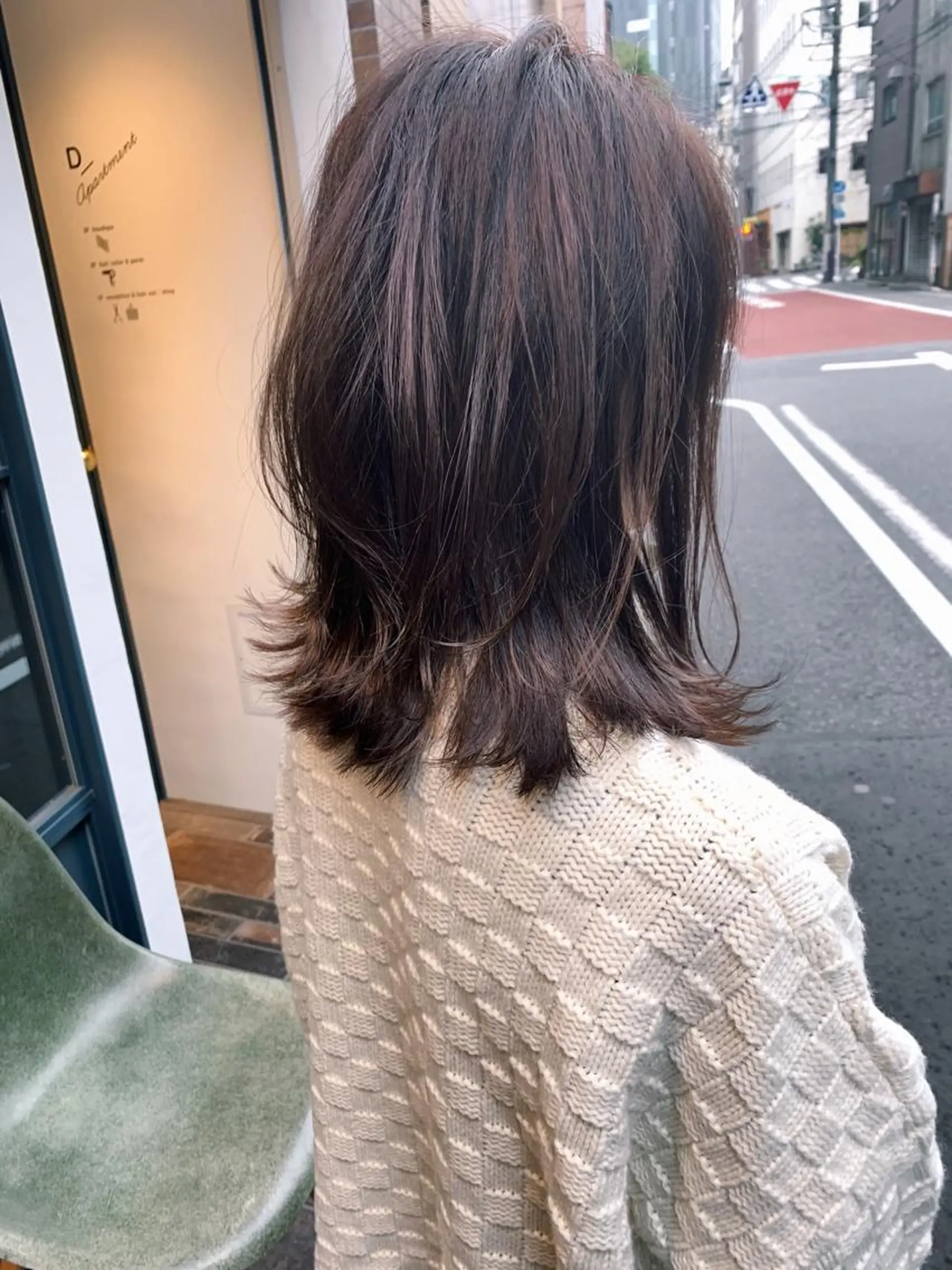 ミディアム カラー アッシュ ラベンダーカラー ラベンダーアッシュ tender hair salonのヘアスタイル