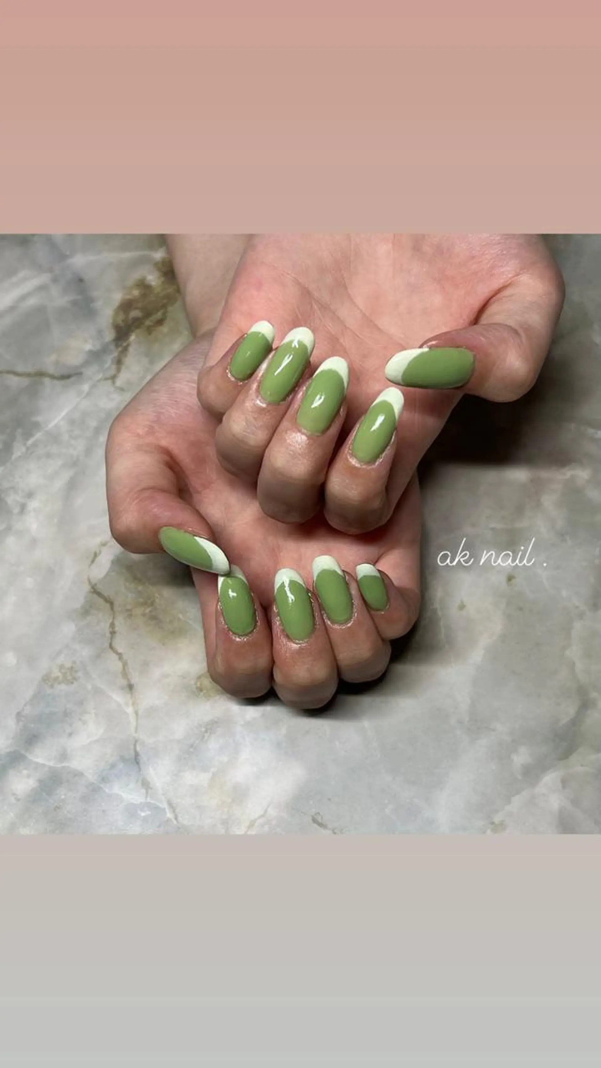 ネイル フレンチネイル ハンドネイル ak nail .のネイルデザイン