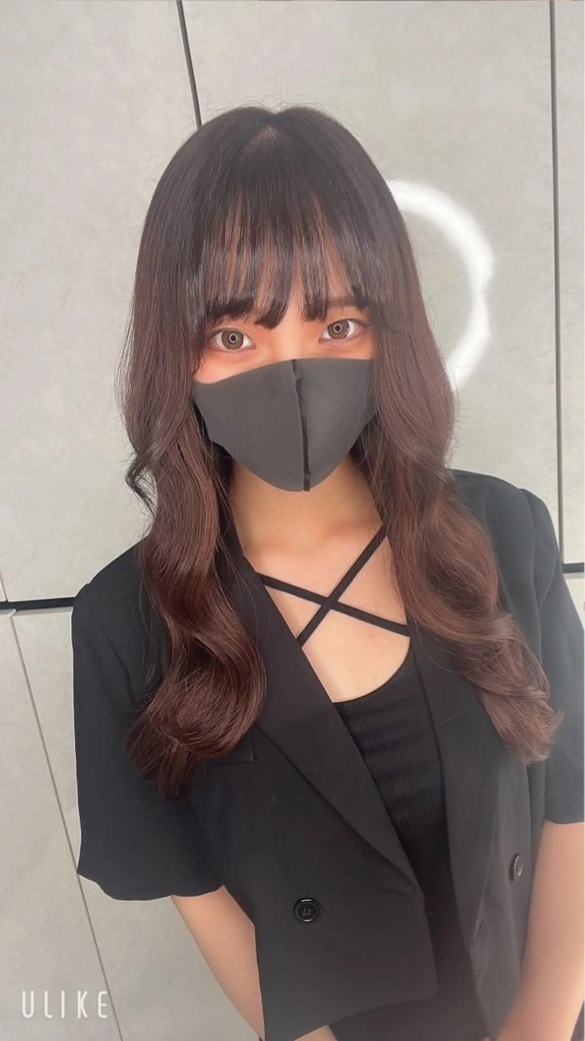 セミロング カラー ヘアアレンジ シールエクステ アッシュ バレイヤージュ ベージュカラー 黒髪 カット エクステ ar+ ❤︎ maiのヘアスタイル