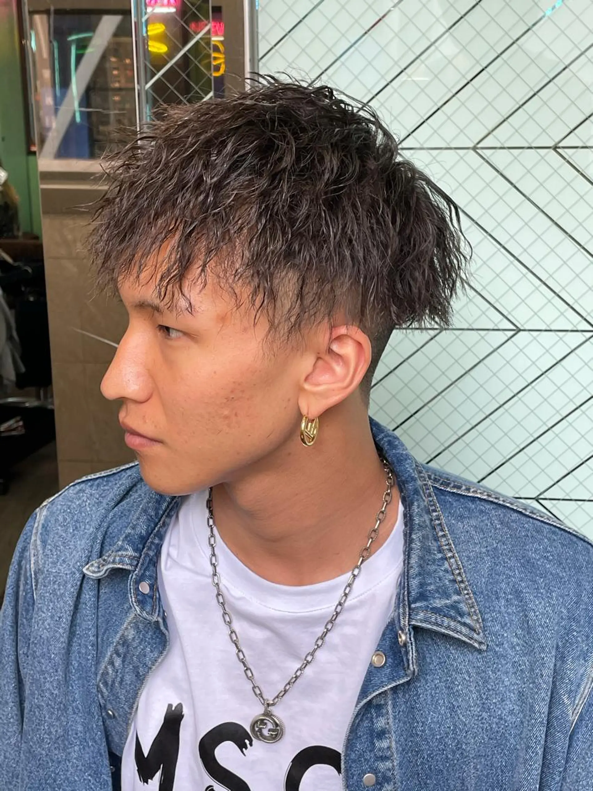 パーマ メンズ メンズパーマ メンズツイストパーマ ツイストパーマ 渋谷/フェード/ 國分 翔のヘアスタイル