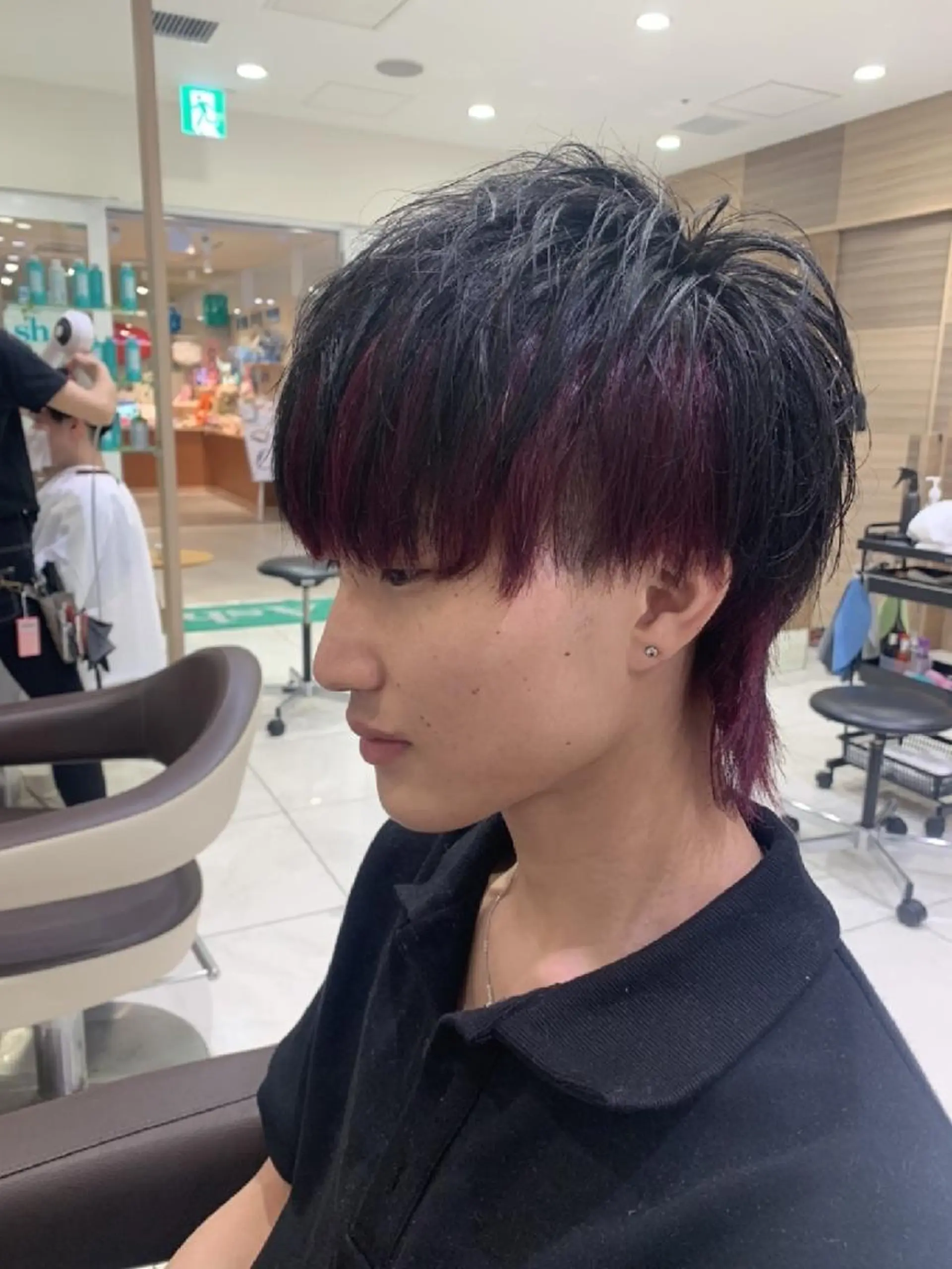 ショート カラー ブリーチ インナーカラー ピンクカラー バイオレットカラー ウルフカット カラー特化🔥中村 和貴＜Ash津田沼＞のヘアスタイル