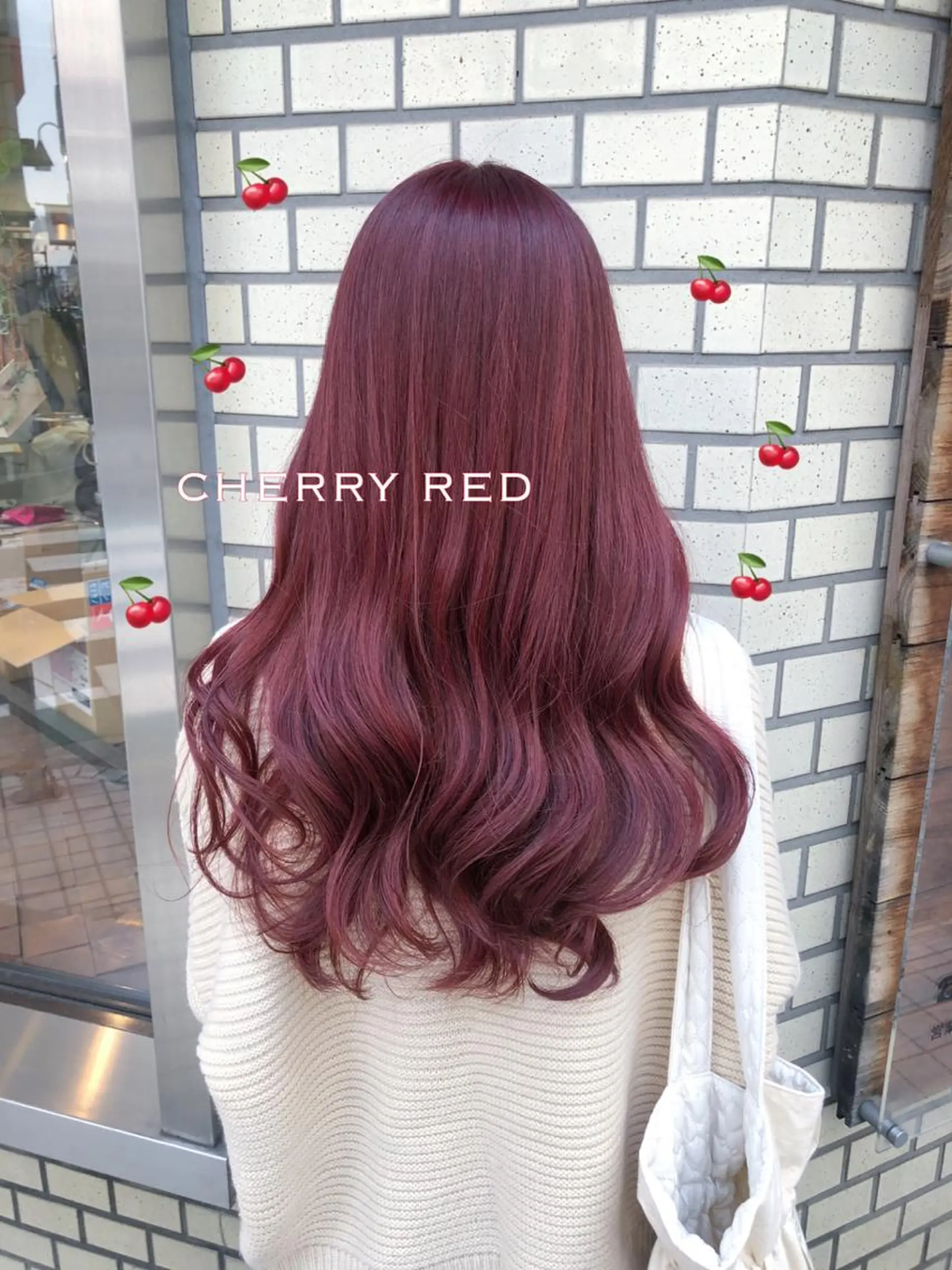 ロング カラー ブリーチ ケアブリーチ レッドカラー 韓国ヘア得意❤︎森澤 悠佳のヘアスタイル