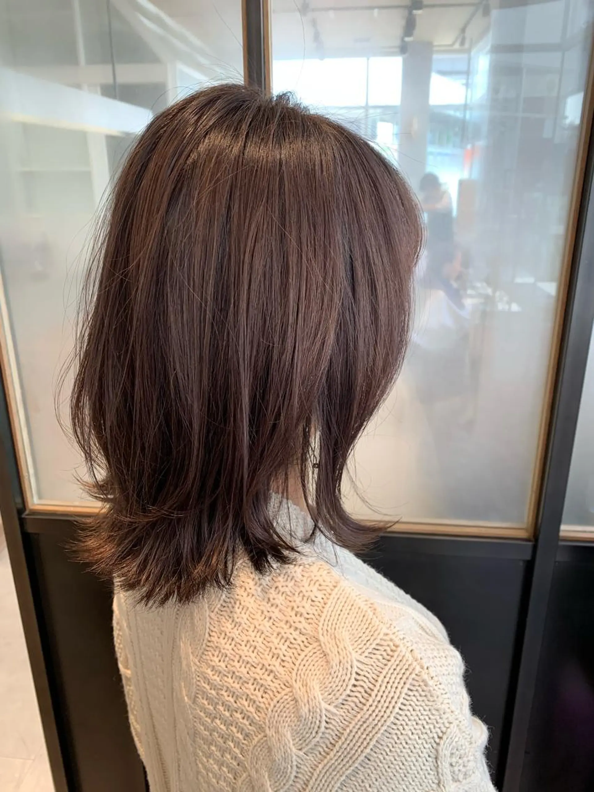 セミロング カラー ナチュラルヘア/ 似合わせ/三宅 昌太のヘアスタイル