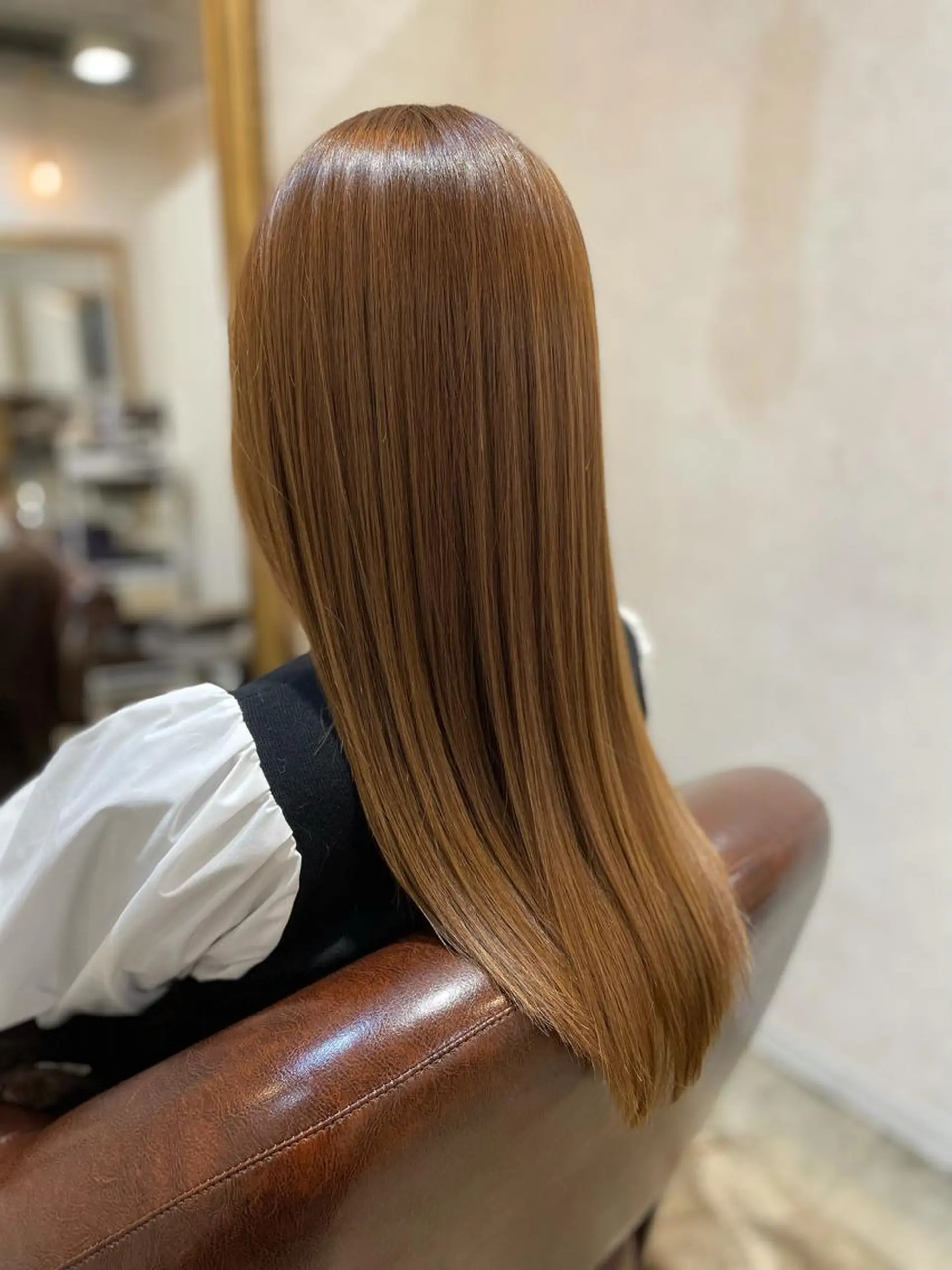 ロング カット ヘアカラー トリートメント Lusso店長 千崎慎介のヘアスタイル