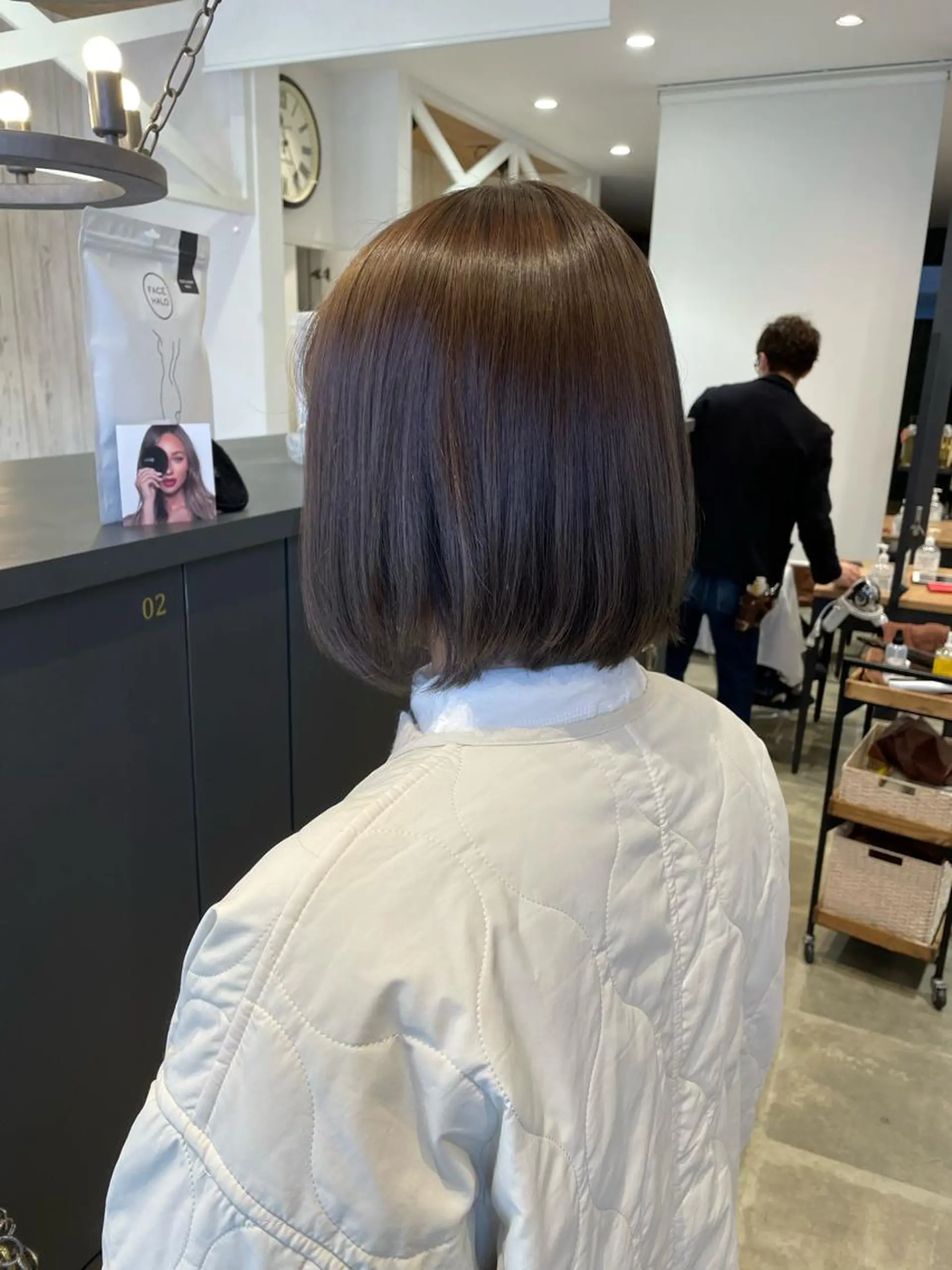 ショート カラー 葵/レイヤーカット/ 韓国風/透明感カラーのヘアスタイル