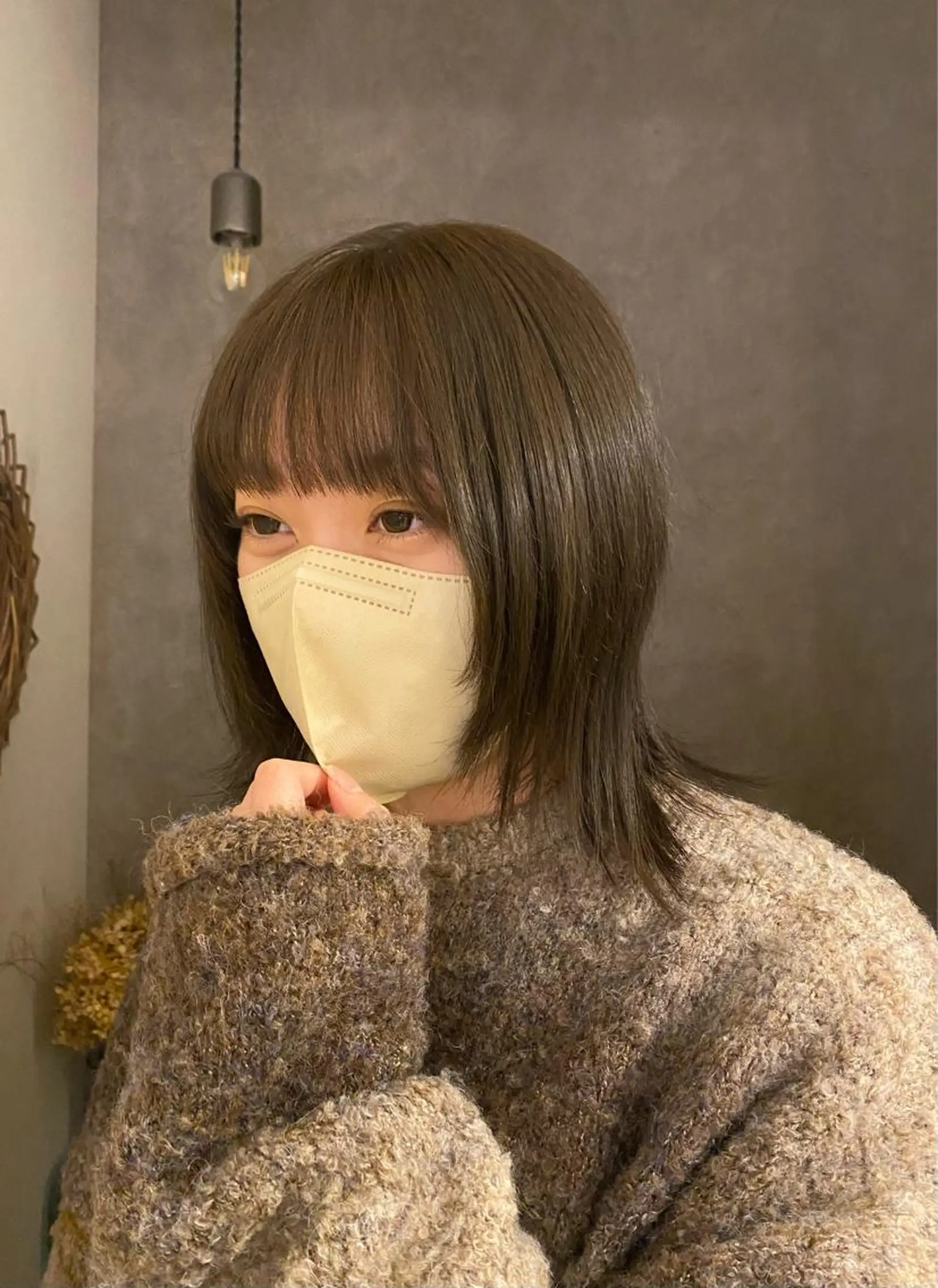 カラー ベージュカラー オリーブベージュ SHICUNE /ミホのヘアスタイル