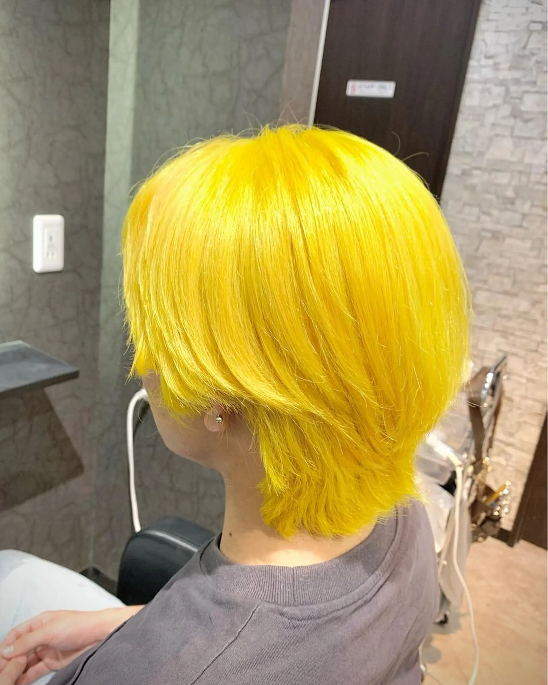 カラー メンズ メンズブリーチ ブリーチ イエローカラー ヘアカラー トリートメント RAIA💎ケア ブリーチ＆パーマ💎のヘアスタイル