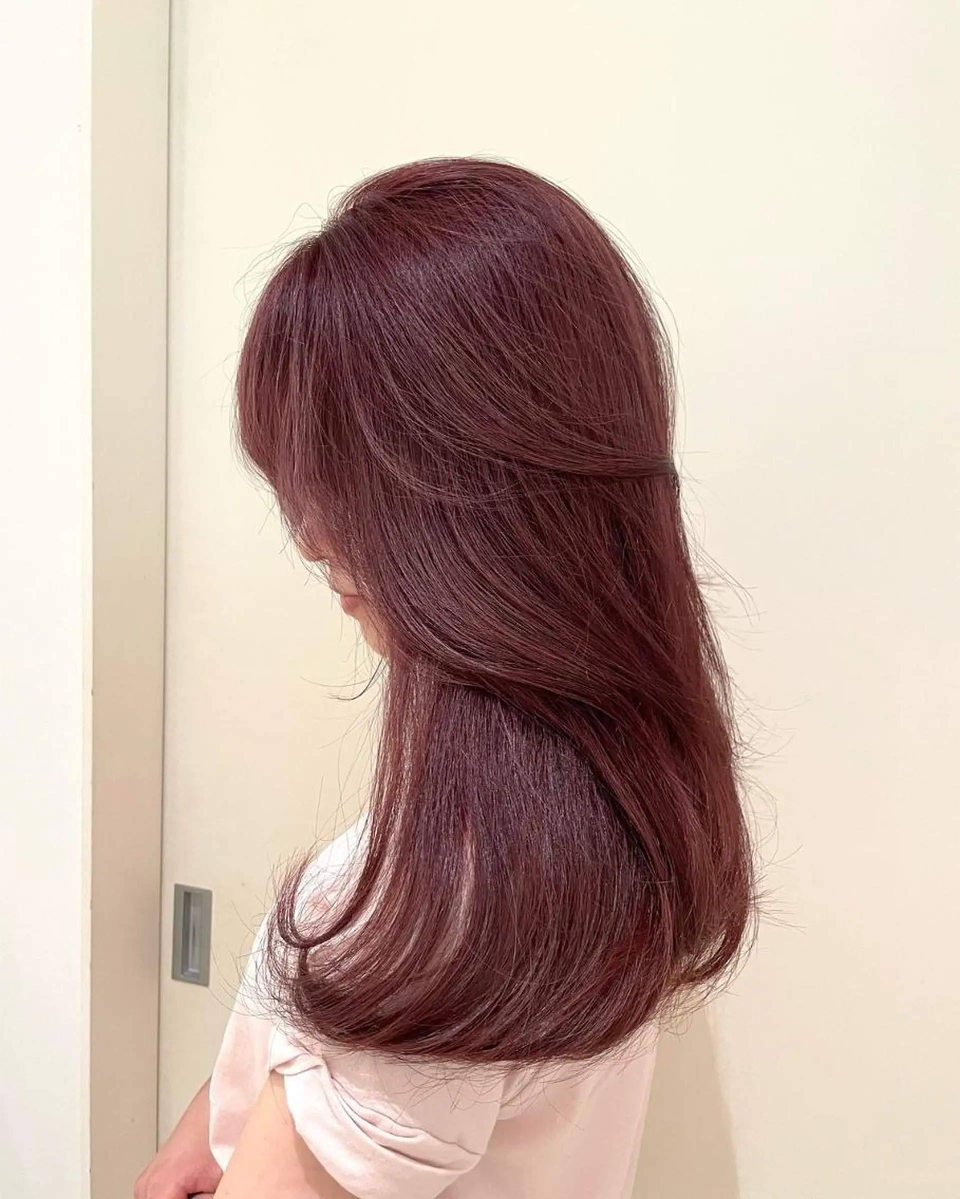 ロング カット ヘアカラー トリートメント ヘアセット 韓国風🤍 イワサキ　リコ🍒のヘアスタイル