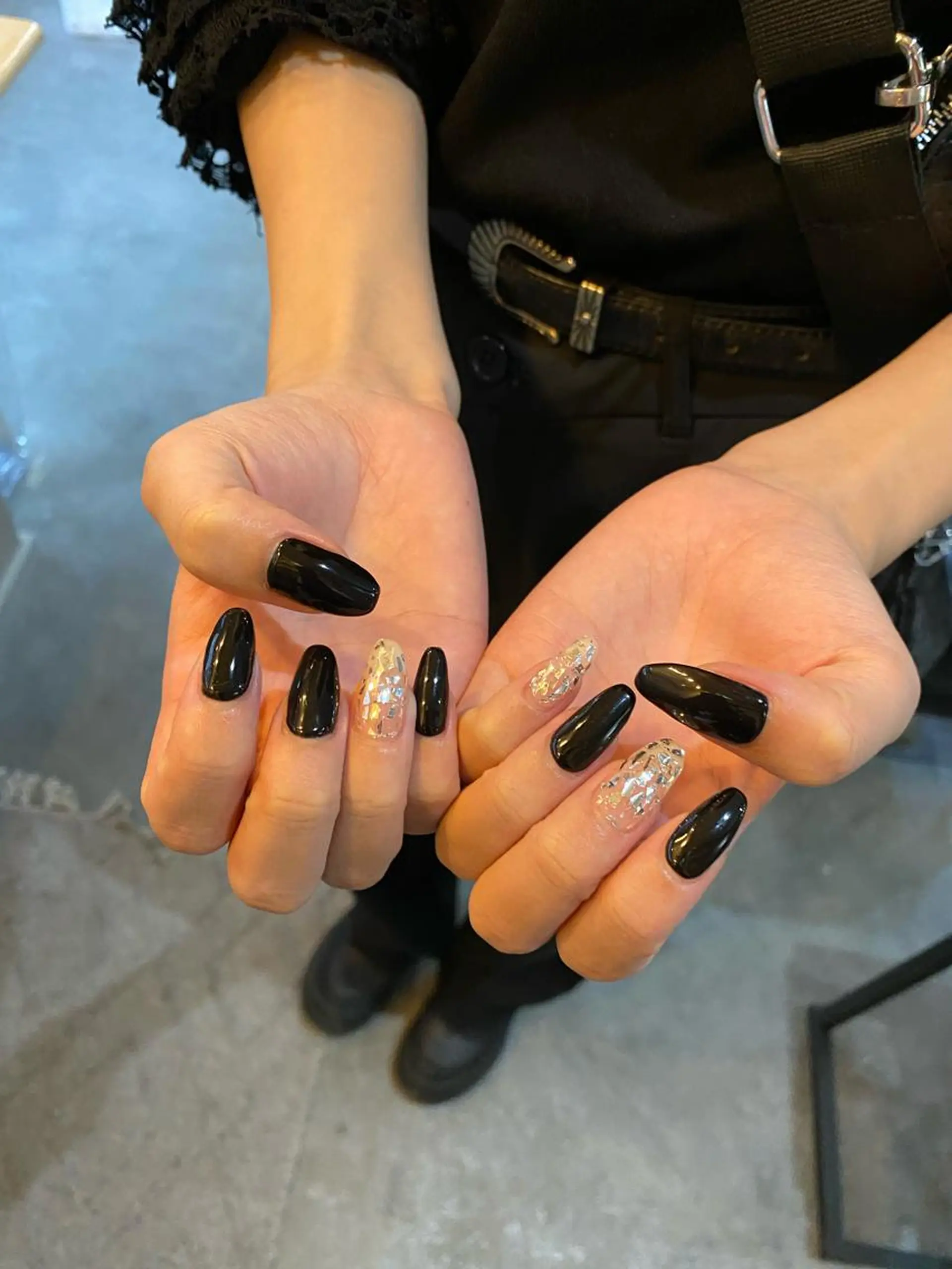 ネイル スクエアネイル ハンドネイル Yarm As Etel.のネイルデザイン