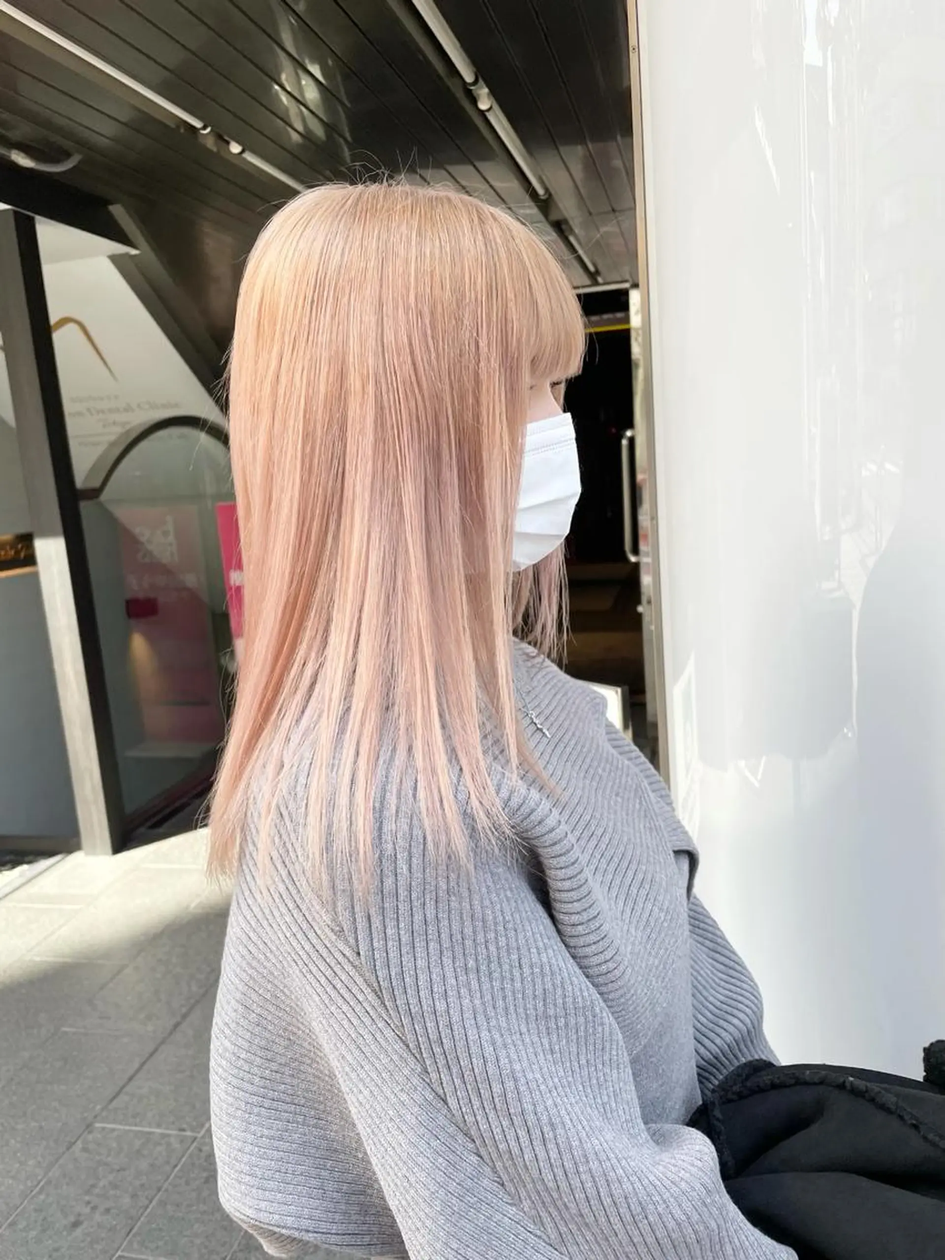 セミロング カラー ヘアカラー トリートメント レイヤー/ハッシュ 渋谷/サッタのヘアスタイル