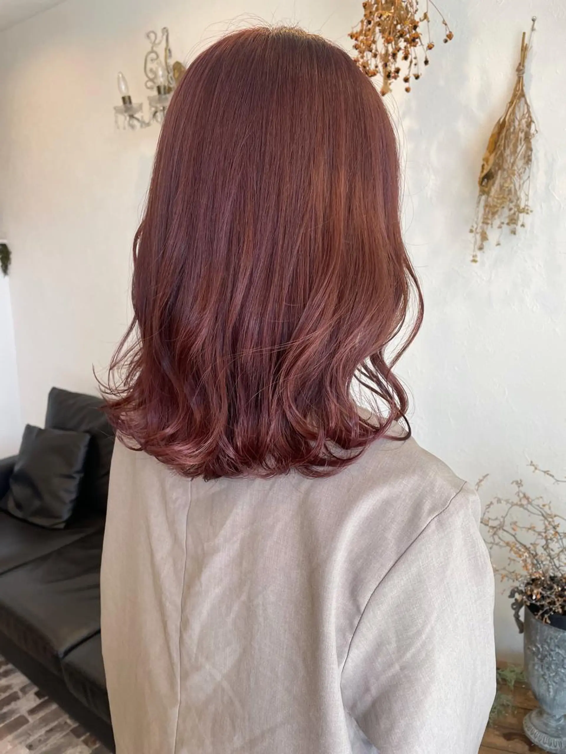 ミディアム カラー カシス ヘアカラー m ā l o.🌷 サカモトマイコのヘアスタイル