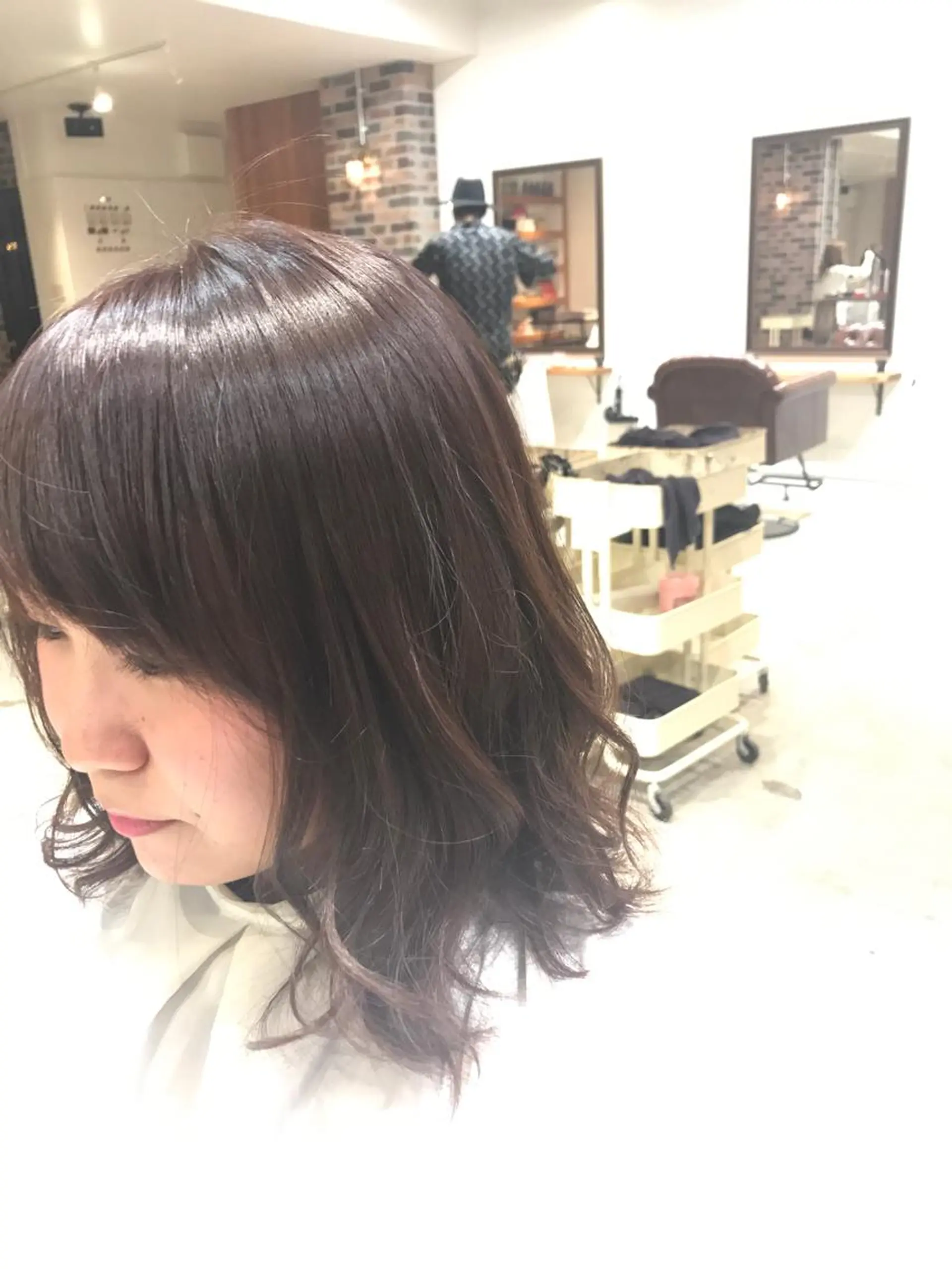 ミディアム カラー パーマ ヘアアレンジ メンズ アッシュ ピンクカラー ピンクアッシュ Forest. -髪質改善-のヘアスタイル