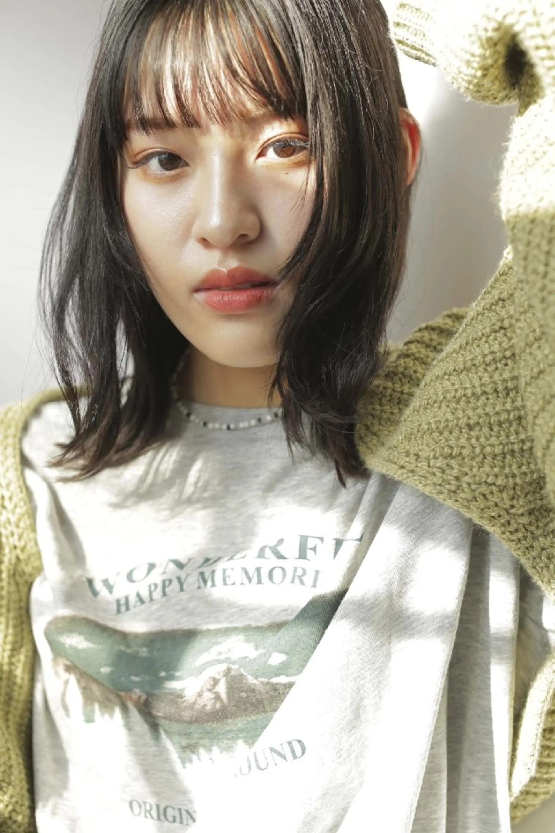 ミディアム しもかわ かほのヘアスタイル