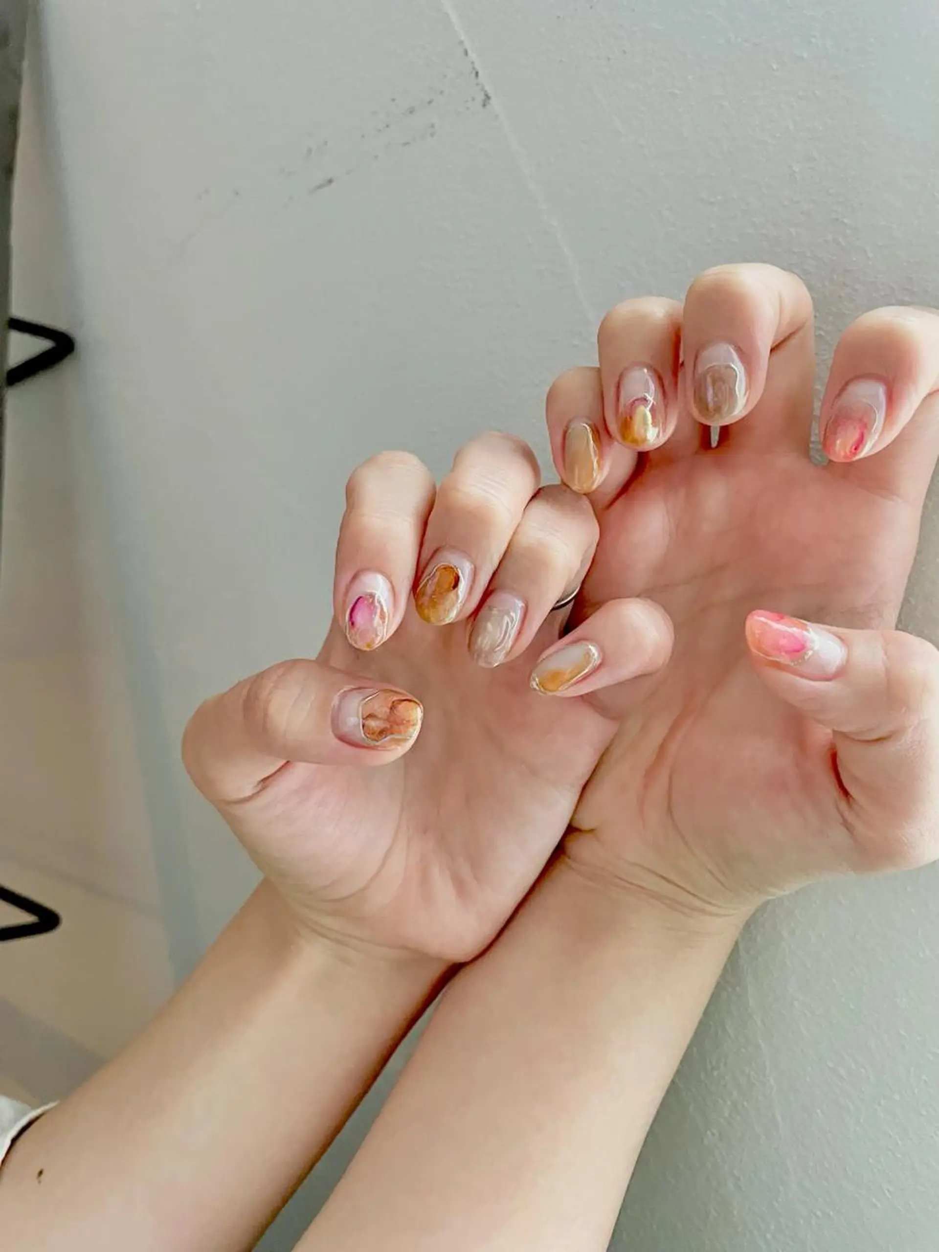 ネイル フットネイル ジェルネイル 韓国ネイル ニュアンスネイル パラジェル 甲府市徳行 🧸prunelleのネイルデザイン
