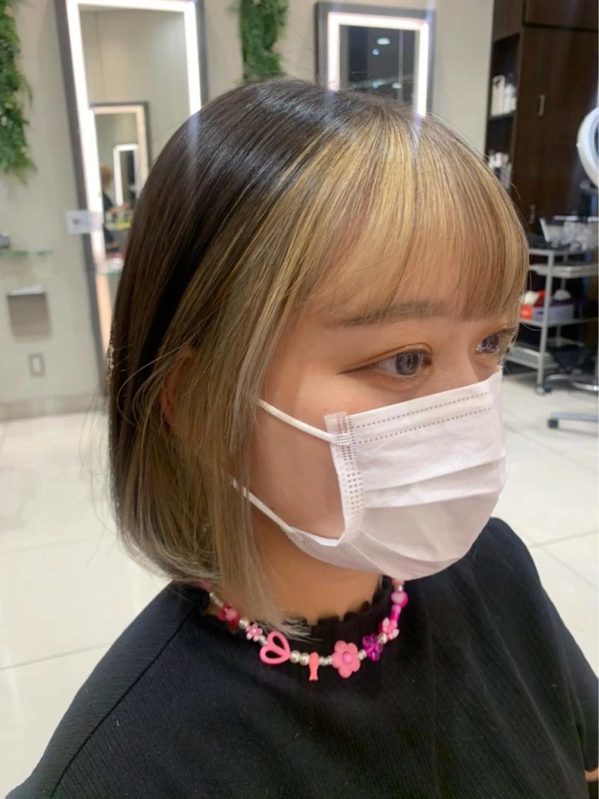 ミディアム カラー ミストバング フェイスフレーミング 🫧髪質改善・美髪 艶髪🫧ニタ シンゴのヘアスタイル