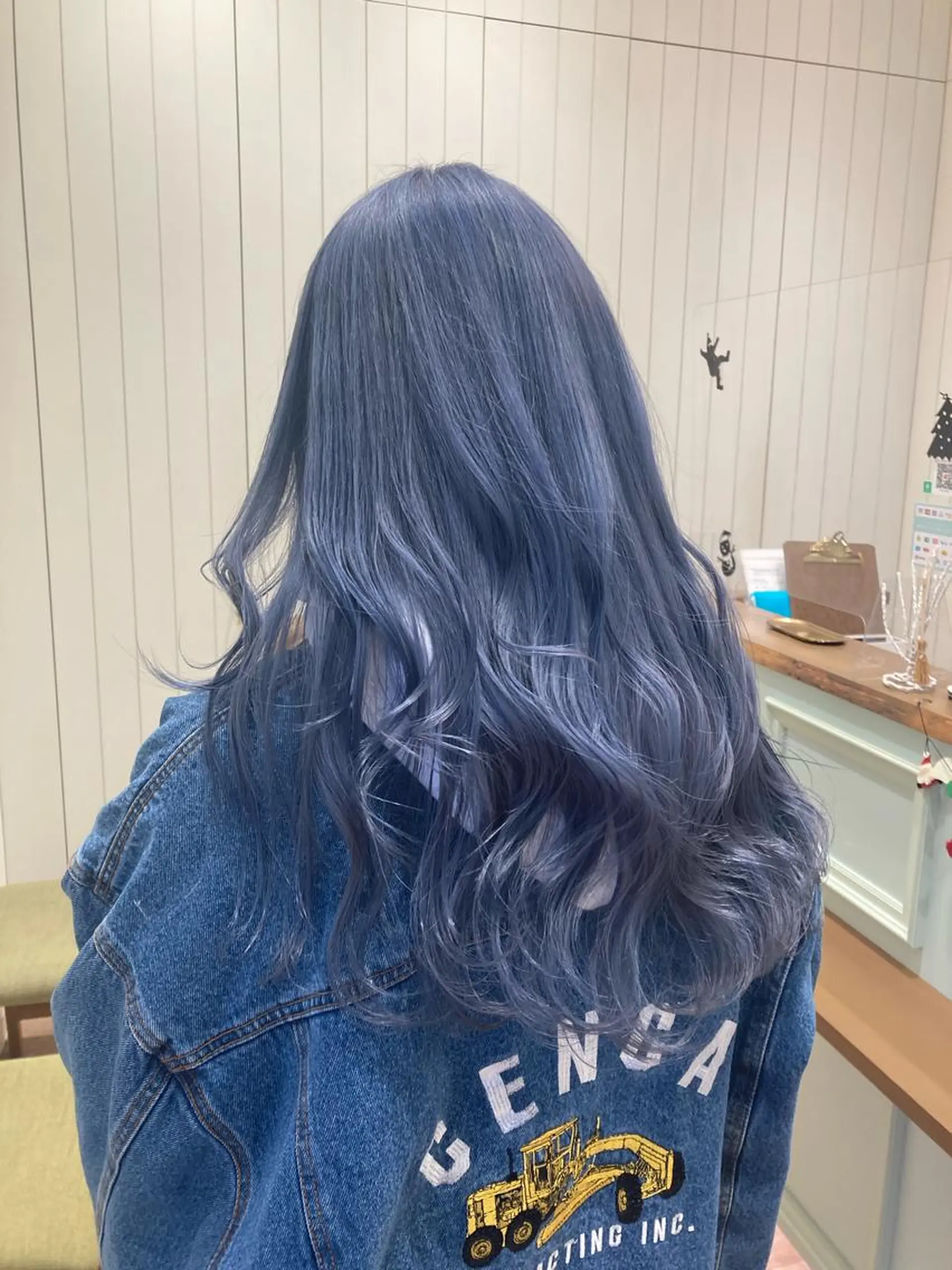 カラー ブルーカラー シルバー カット ヘアカラー むらたみずき /大宮ボブ、ショートのヘアスタイル