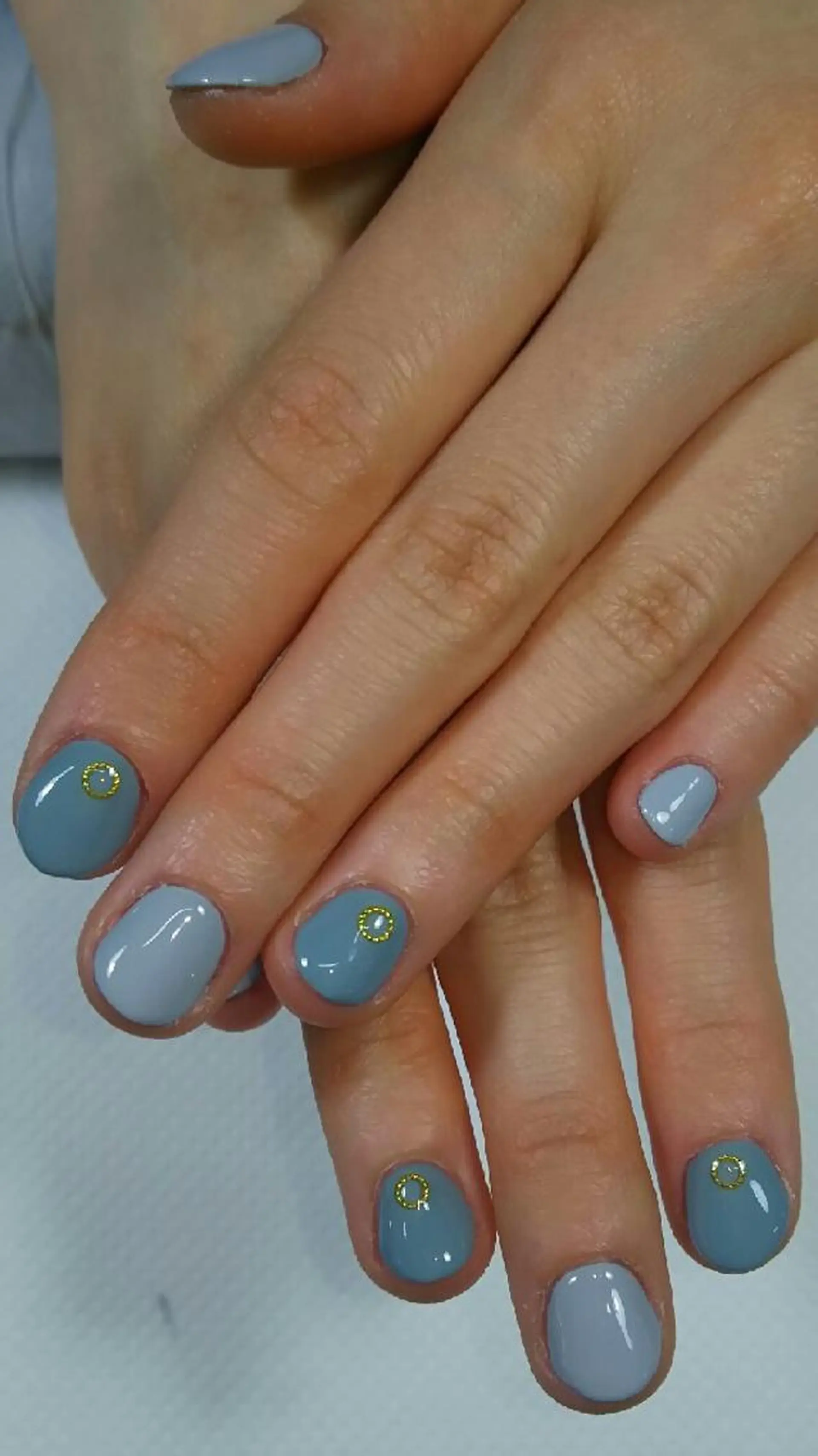 ネイル ブルー ネイルサロン ショコラのネイルデザイン