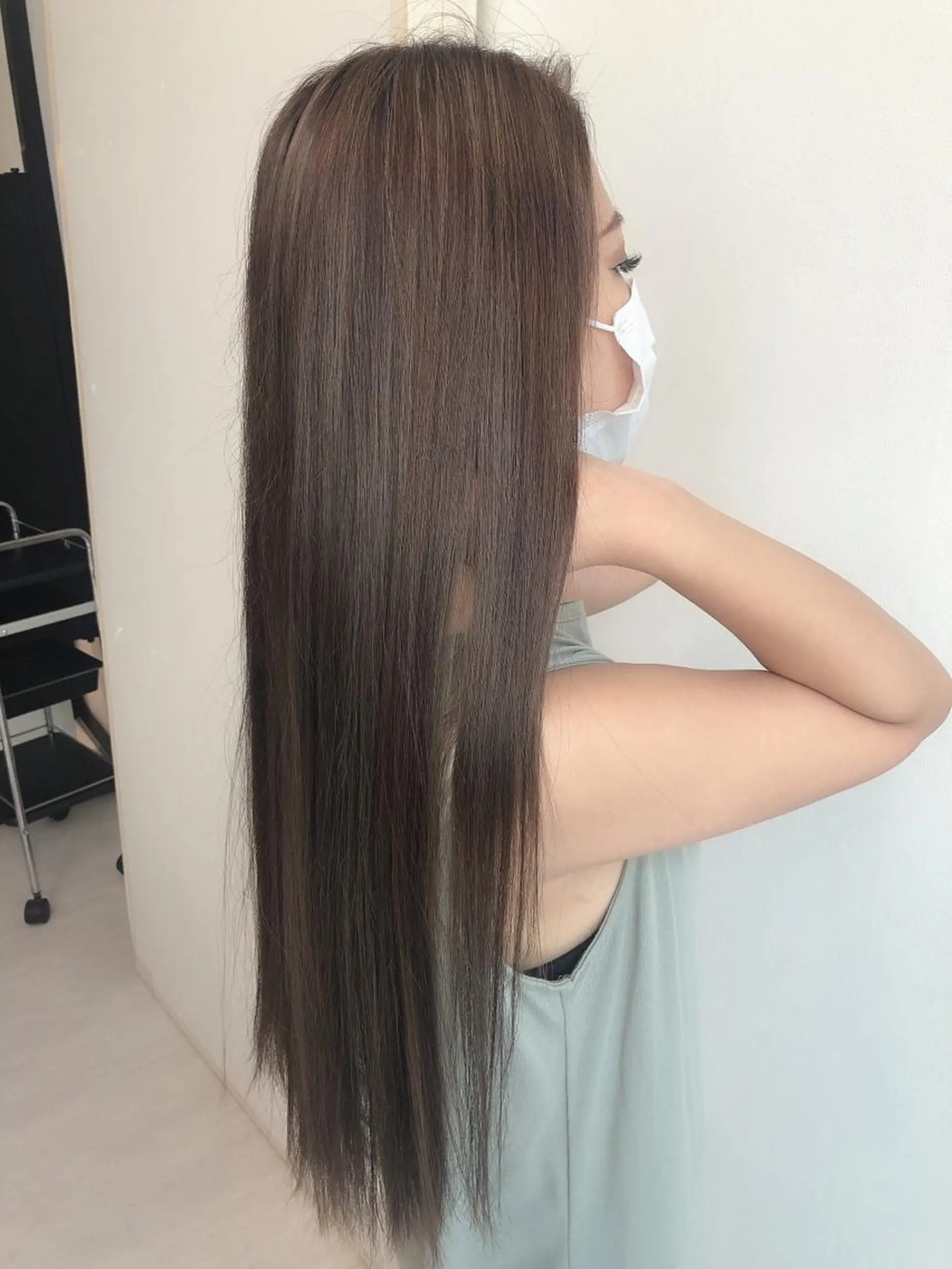 ロング ハイライト コトネ🫧 韓国風レイヤーカットのヘアスタイル