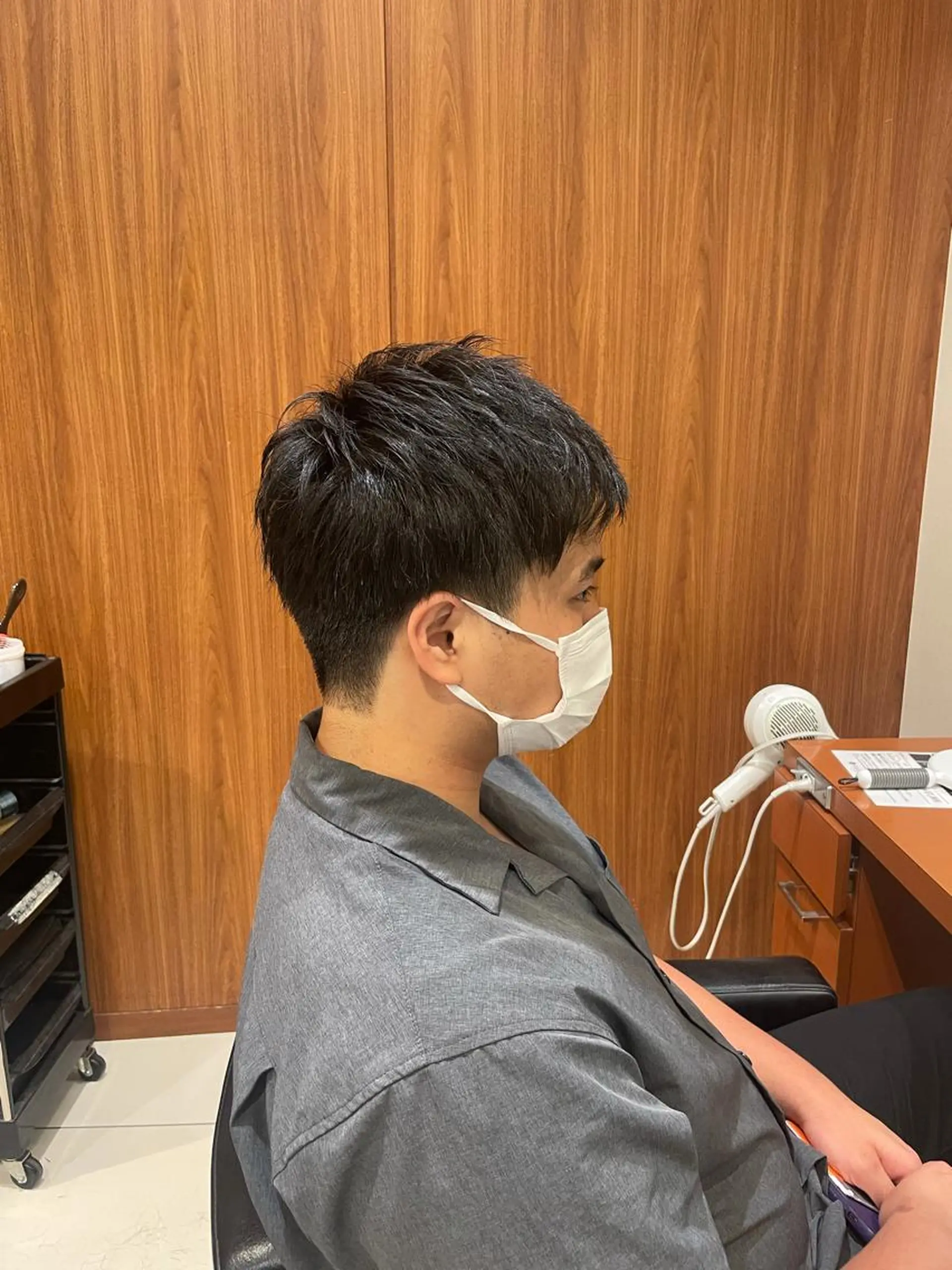 ショート メンズ マッシュ ショートヘア 髙田 千華 髪質改善ストレートのヘアスタイル