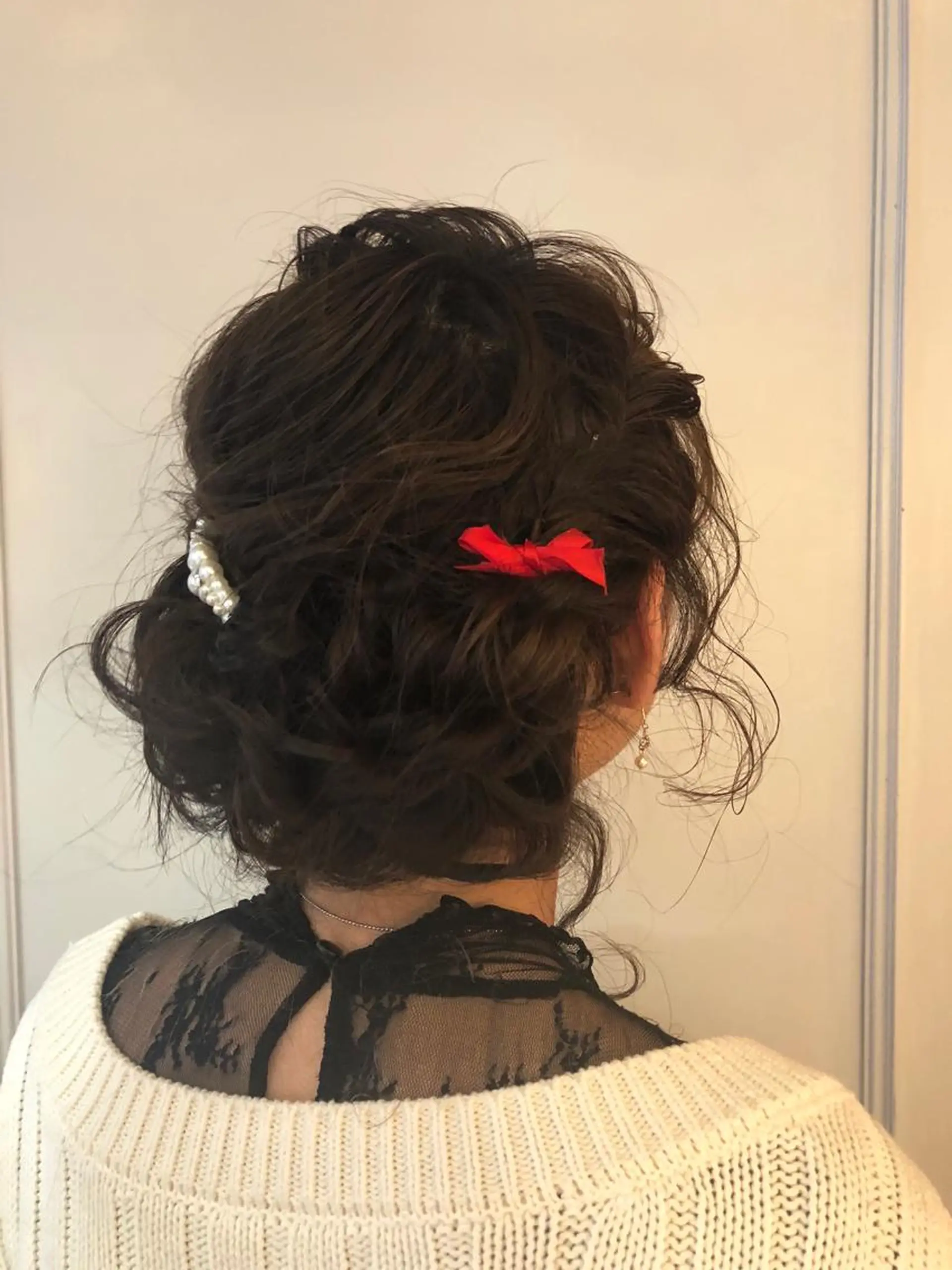 ミディアム ヘアアレンジ レイヤーカット✂️ 横浜No1♡下鳥翔子のヘアスタイル