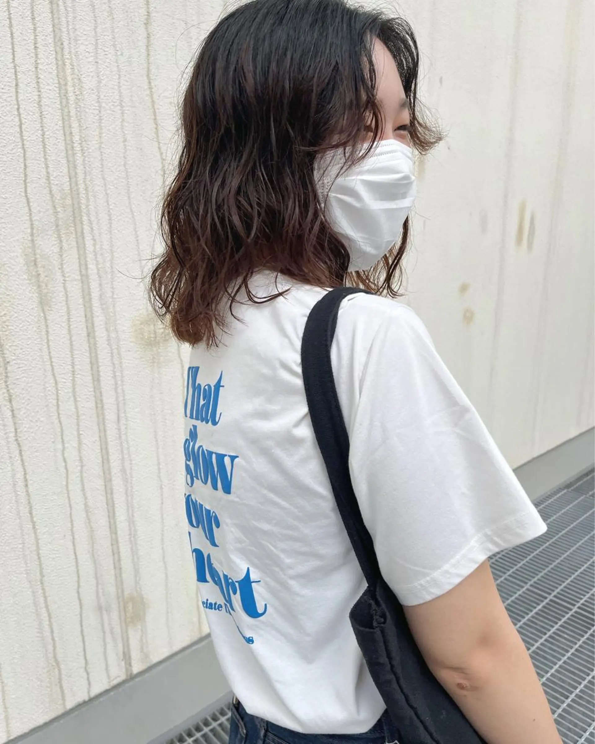 ミディアム パーマ ﾊｲﾄｰﾝ/ｼｮｰﾄ 村上淳乃🐥のヘアスタイル