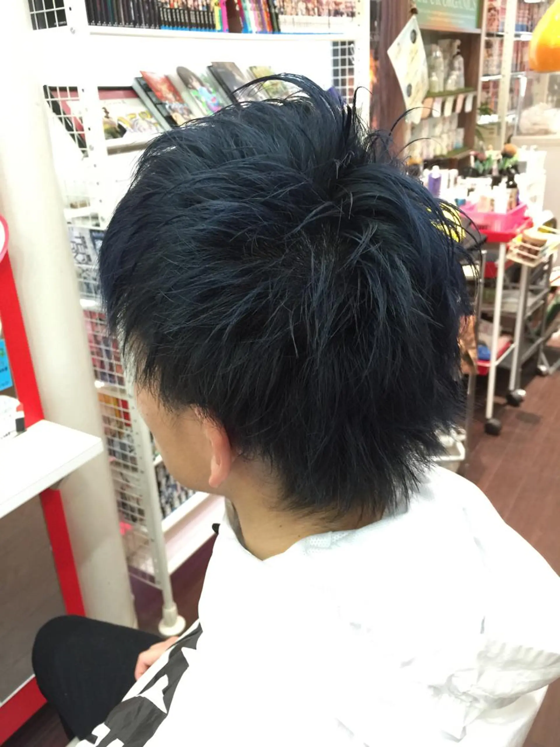 ショート カラー メンズ カット ヘアカラー たけい ゆうきのヘアスタイル