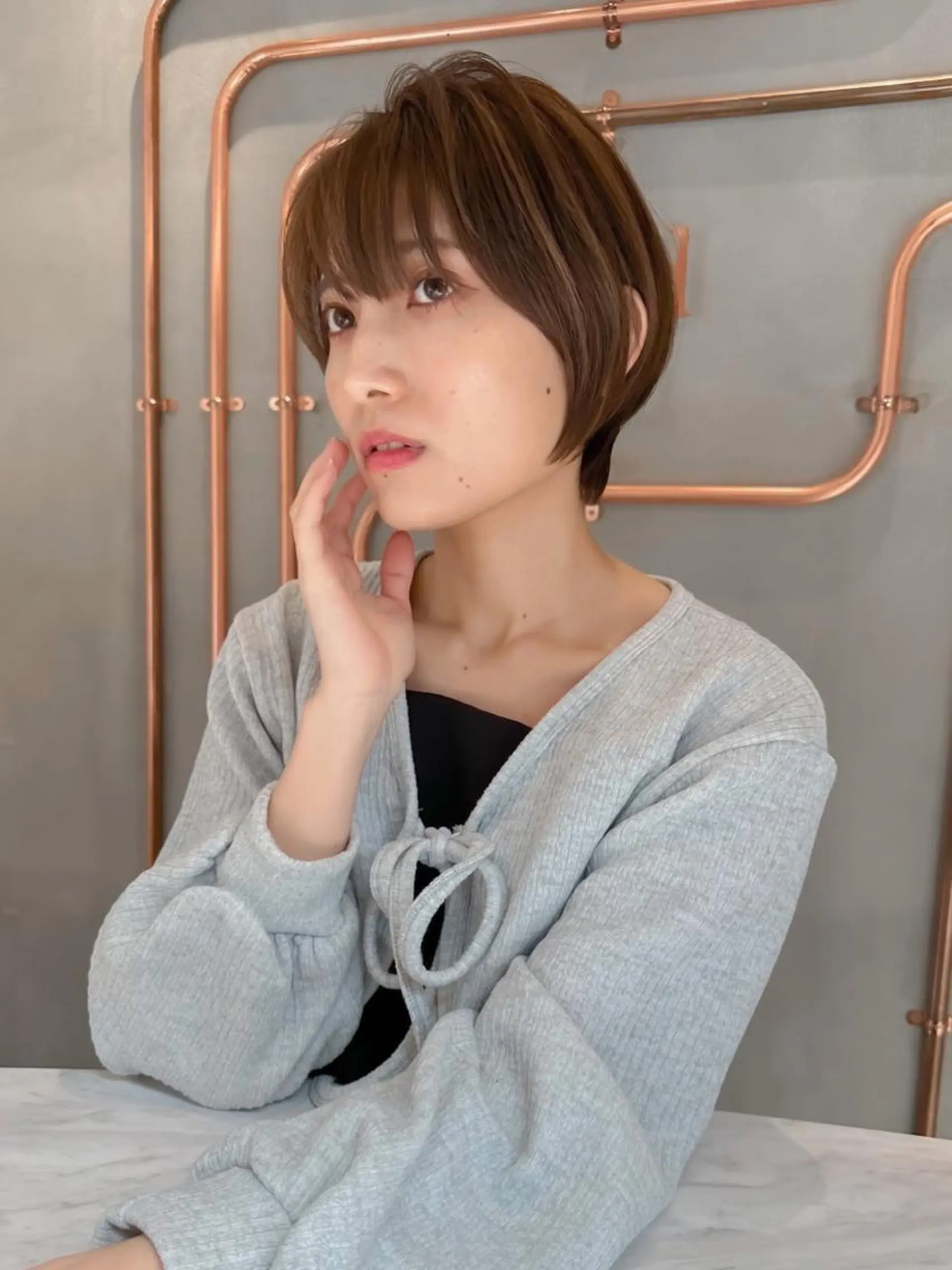 ショート カラー カット ヘアカラー トリートメント ボブ/ショート/ 縮毛矯正⚜️工藤昴のヘアスタイル