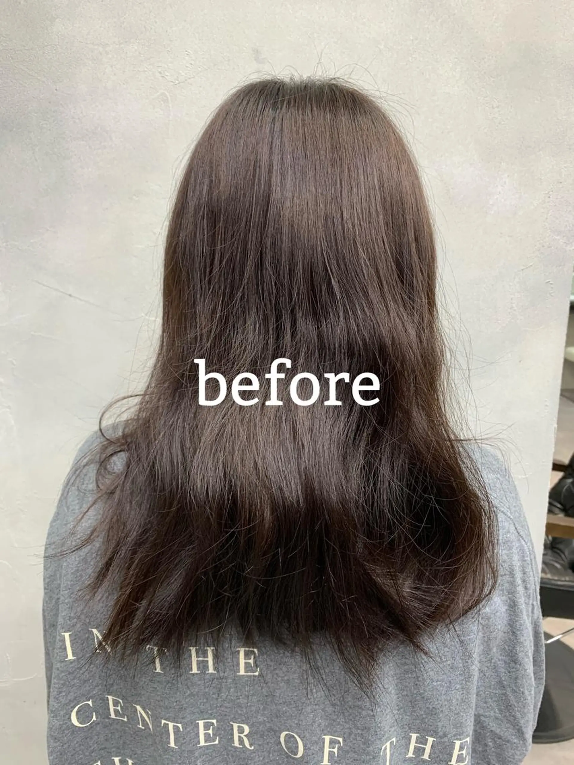 セミロング カラー 新宿/韓国レイヤー 髪質改善カラー/角所のヘアスタイル