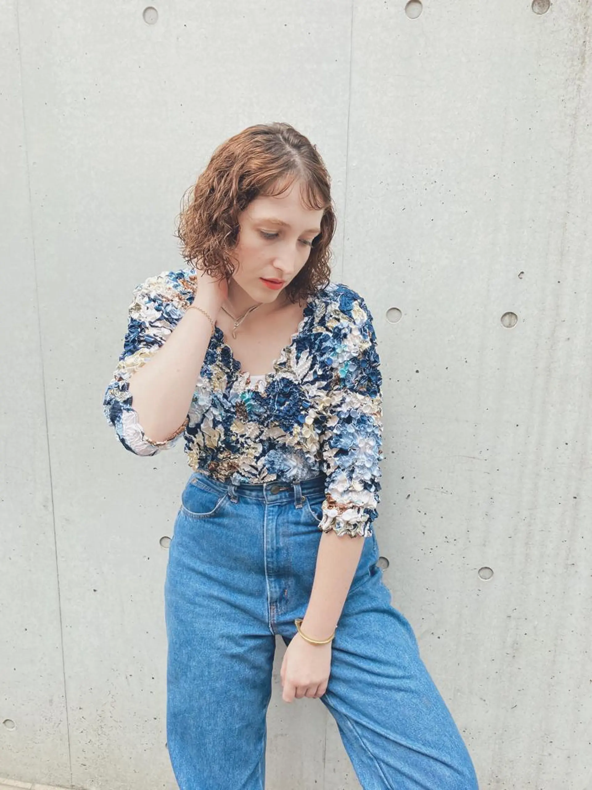 ミディアム ミディアムパーマ ボブ 金田 夏野のヘアスタイル