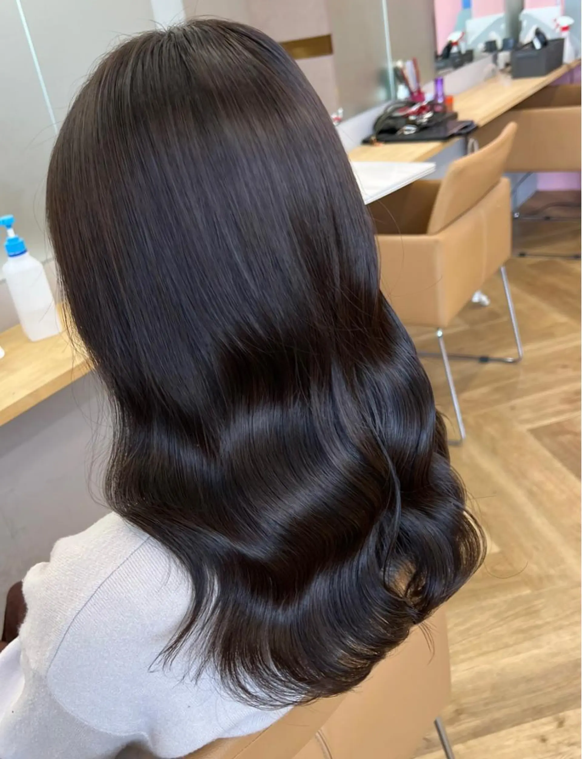 ロング トリートメント カット ヘアカラー トリートメント ヘアセット プル艶職人/ にしものヘアスタイル