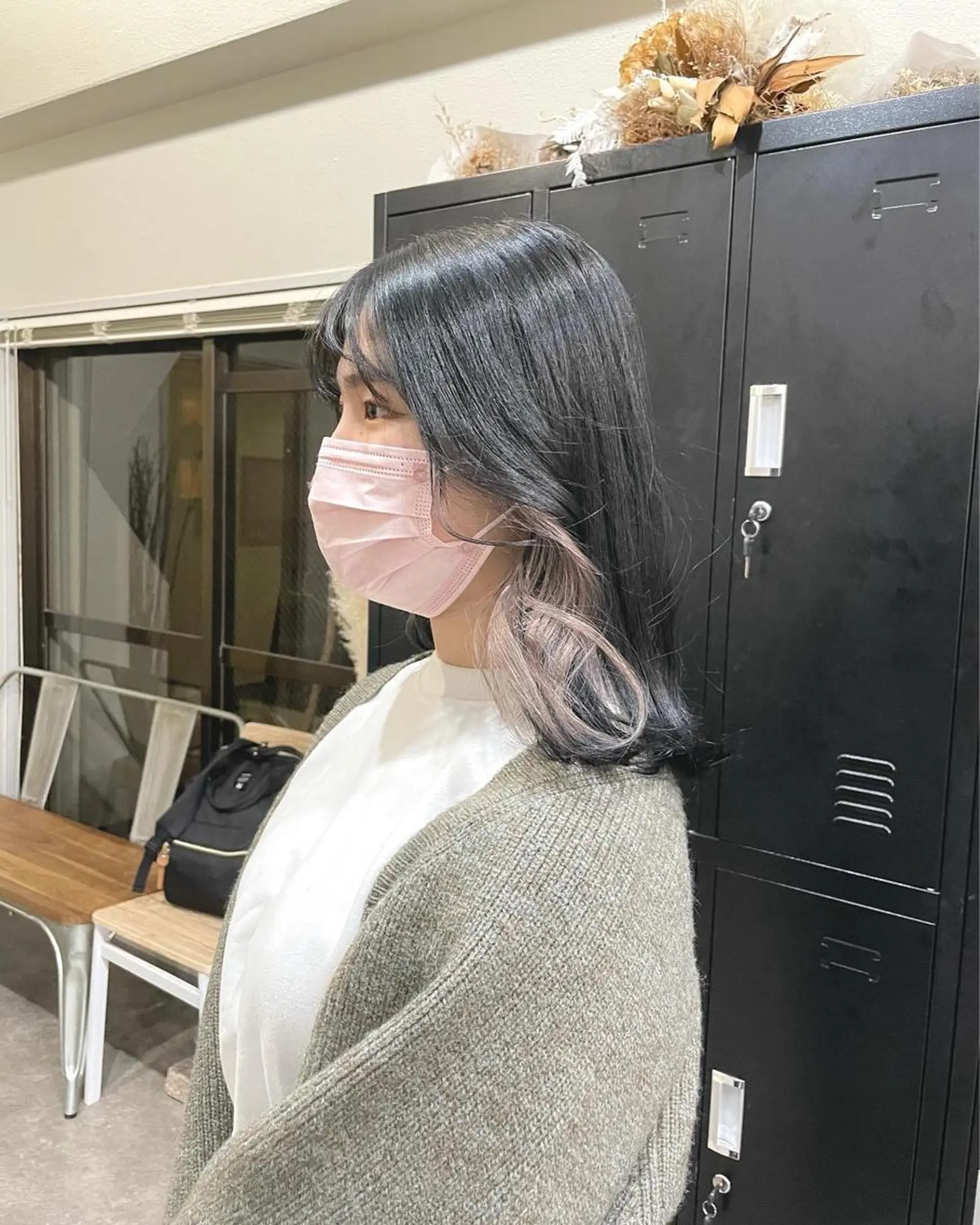 ミディアム カラー パーマ ヘアアレンジ メンズ キッズ ネイル マツエク・マツパ メンズバレイヤージュ メンズブリーチ メンズハイライト メンズインナーカラー メンズ韓国風 切りっぱなしヘアボブ ミディアムヘアRYOのヘアスタイル