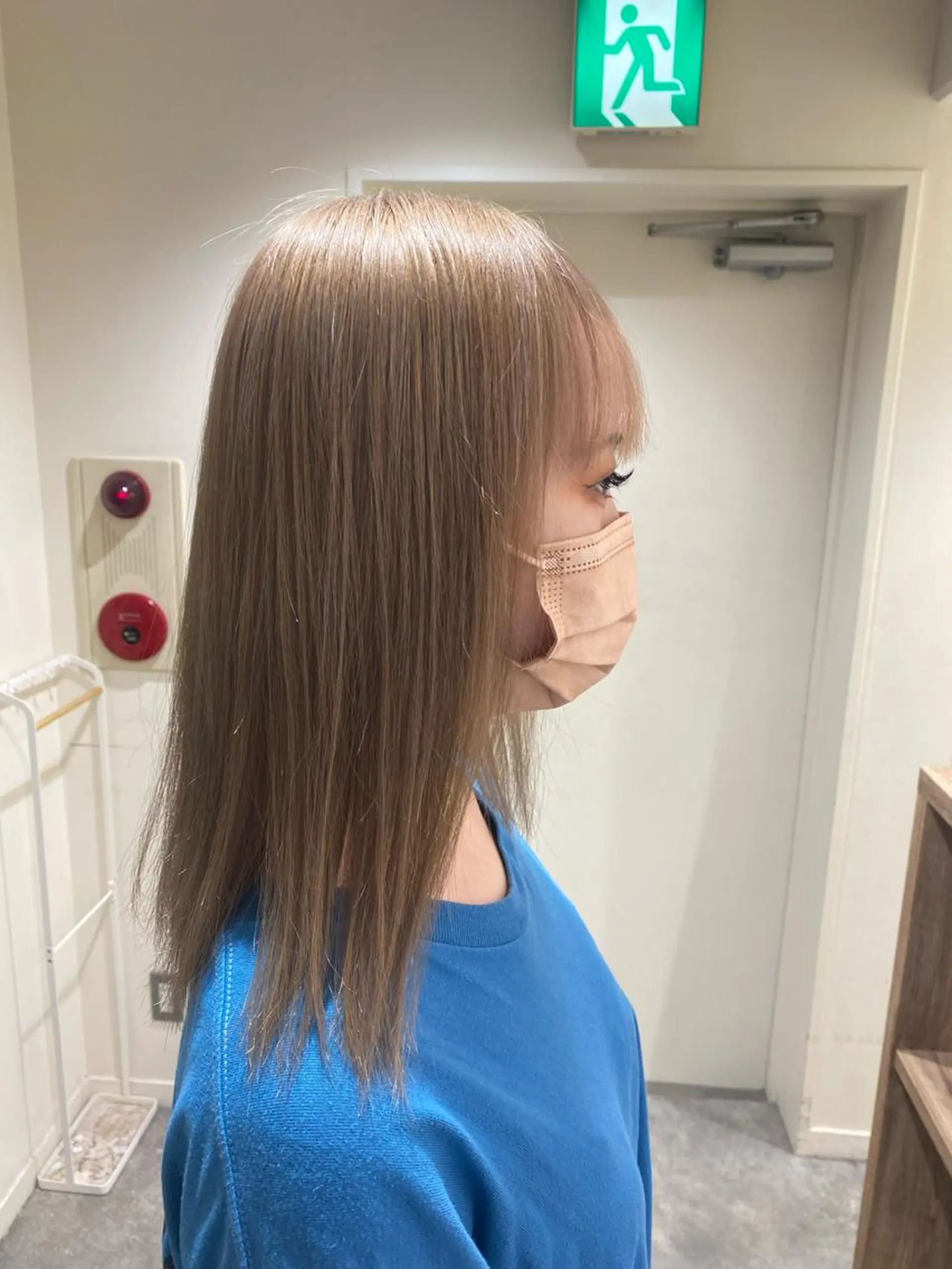 ミディアム カラー ヘアアレンジ ブリーチ ヘアカラー ボブ /ニュアンス/ satomi🧸💖のヘアスタイル