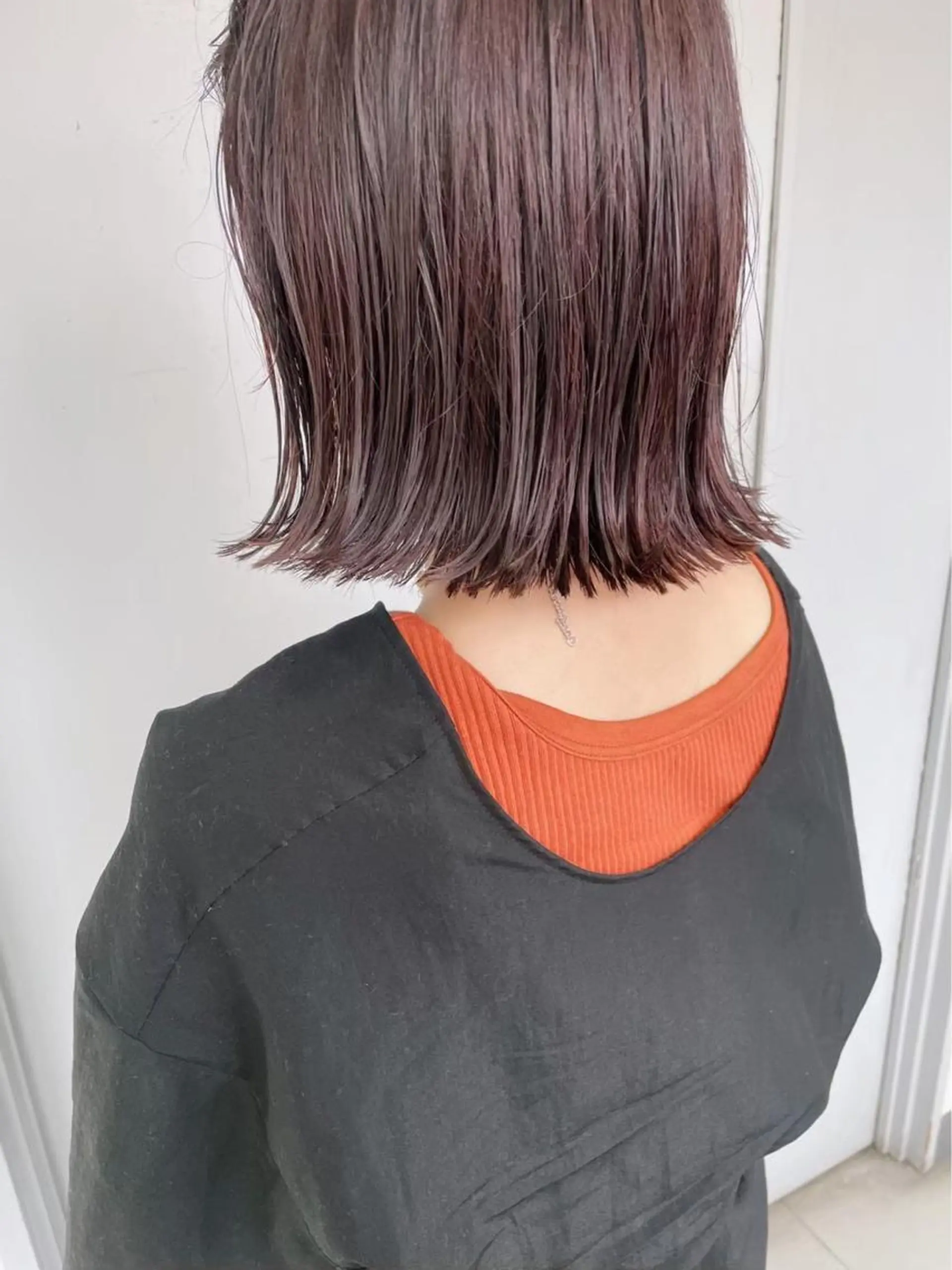 ショート カラー バレイヤージュ ブリーチ ケアブリーチ ダブルカラー ハイライトカラー 神戸ボブ✂️ ioe三宮/田 伸佳のヘアスタイル