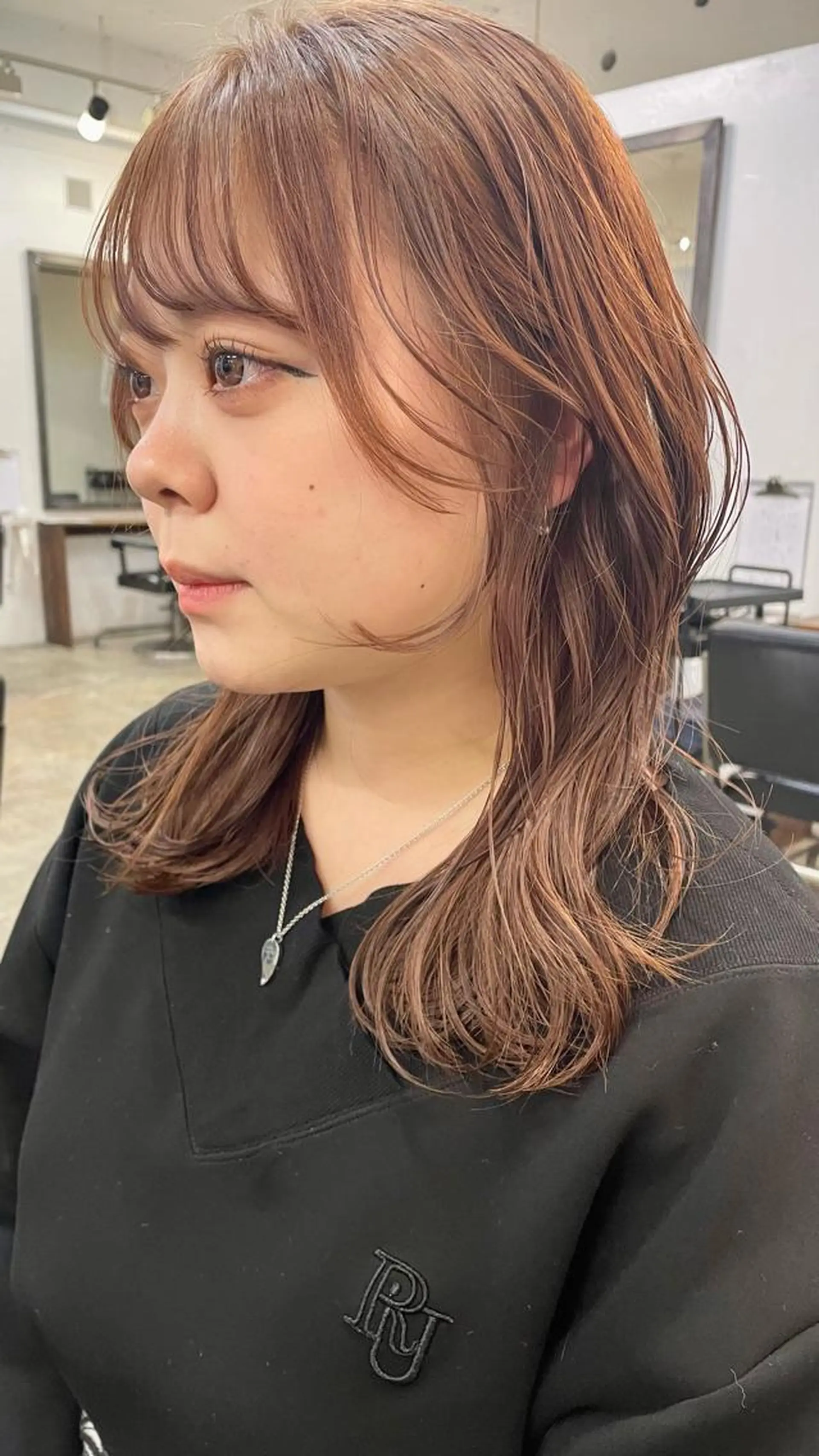 セミロング カットモデル募集 長谷川のヘアスタイル