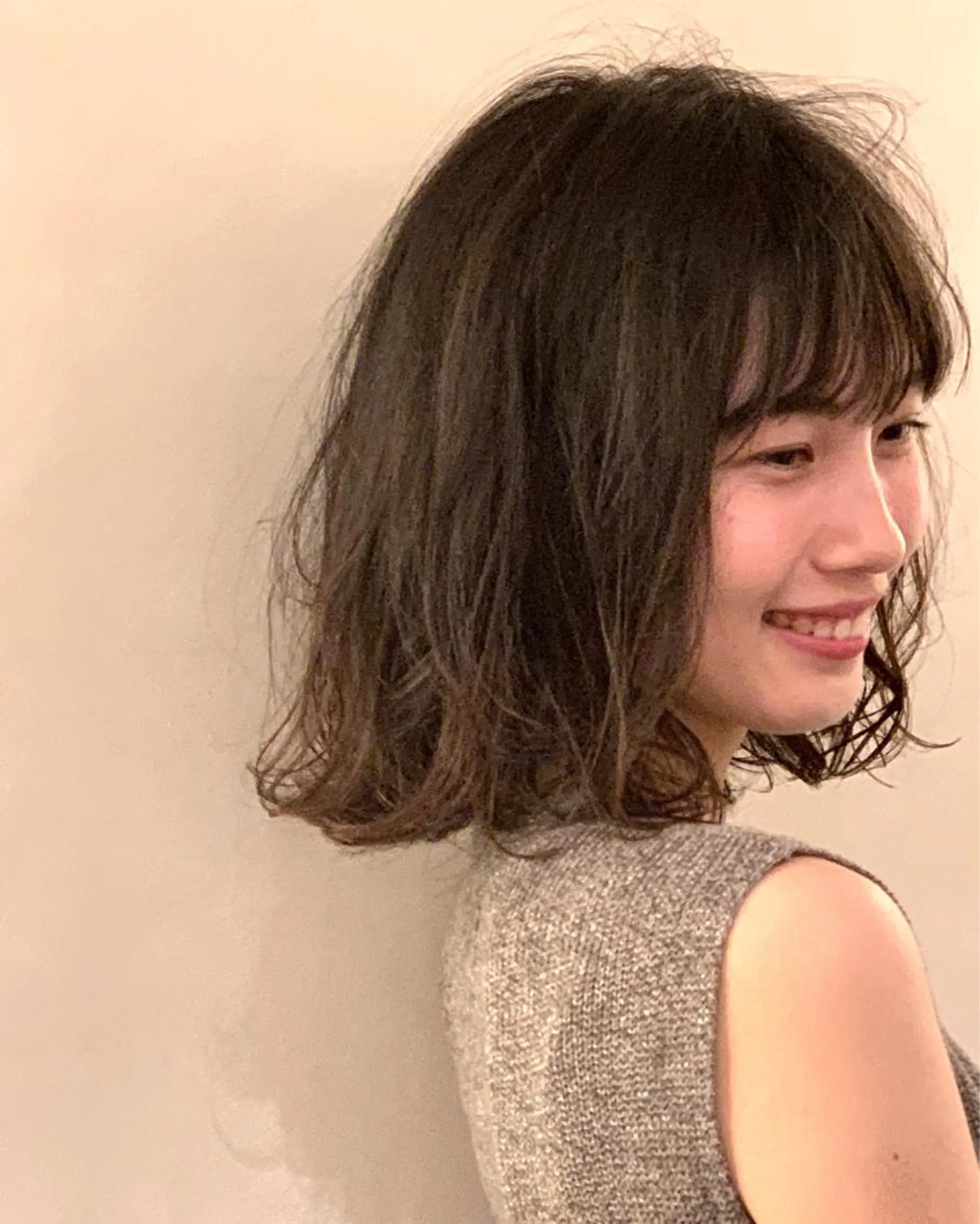 ミディアム パーマ ボブ IIZUKA RYOKEI🌿のヘアスタイル