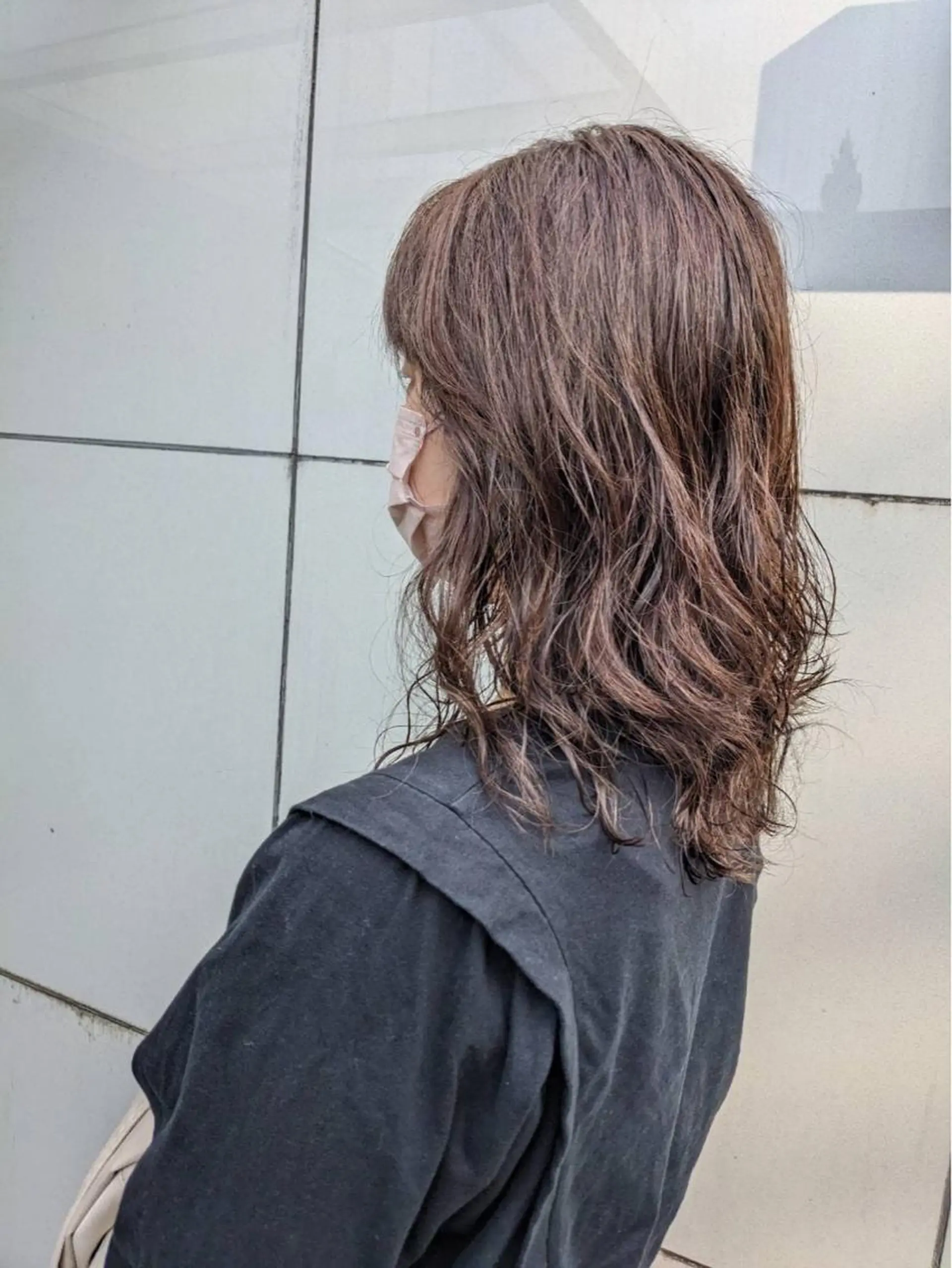 ミディアム カット ヘアカラー パーマ トリートメント 寺田 ゆりのヘアスタイル