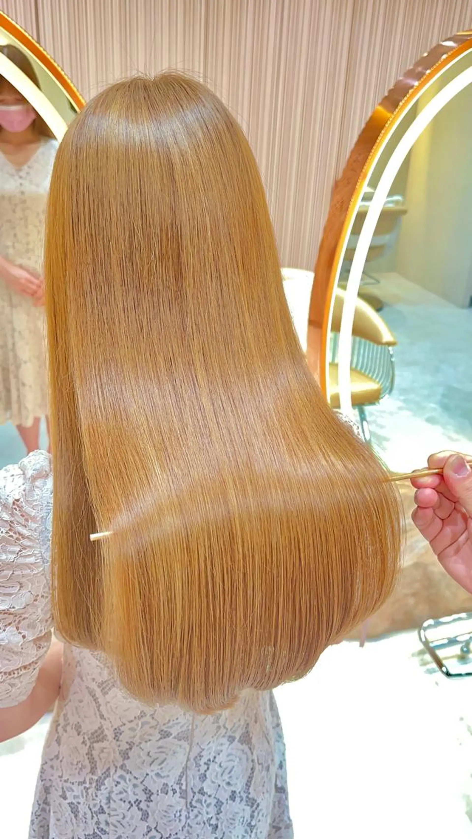 ロング カット ヘアカラー 縮毛矯正 レイヤー❣️縮毛矯 川村利幸のヘアスタイル