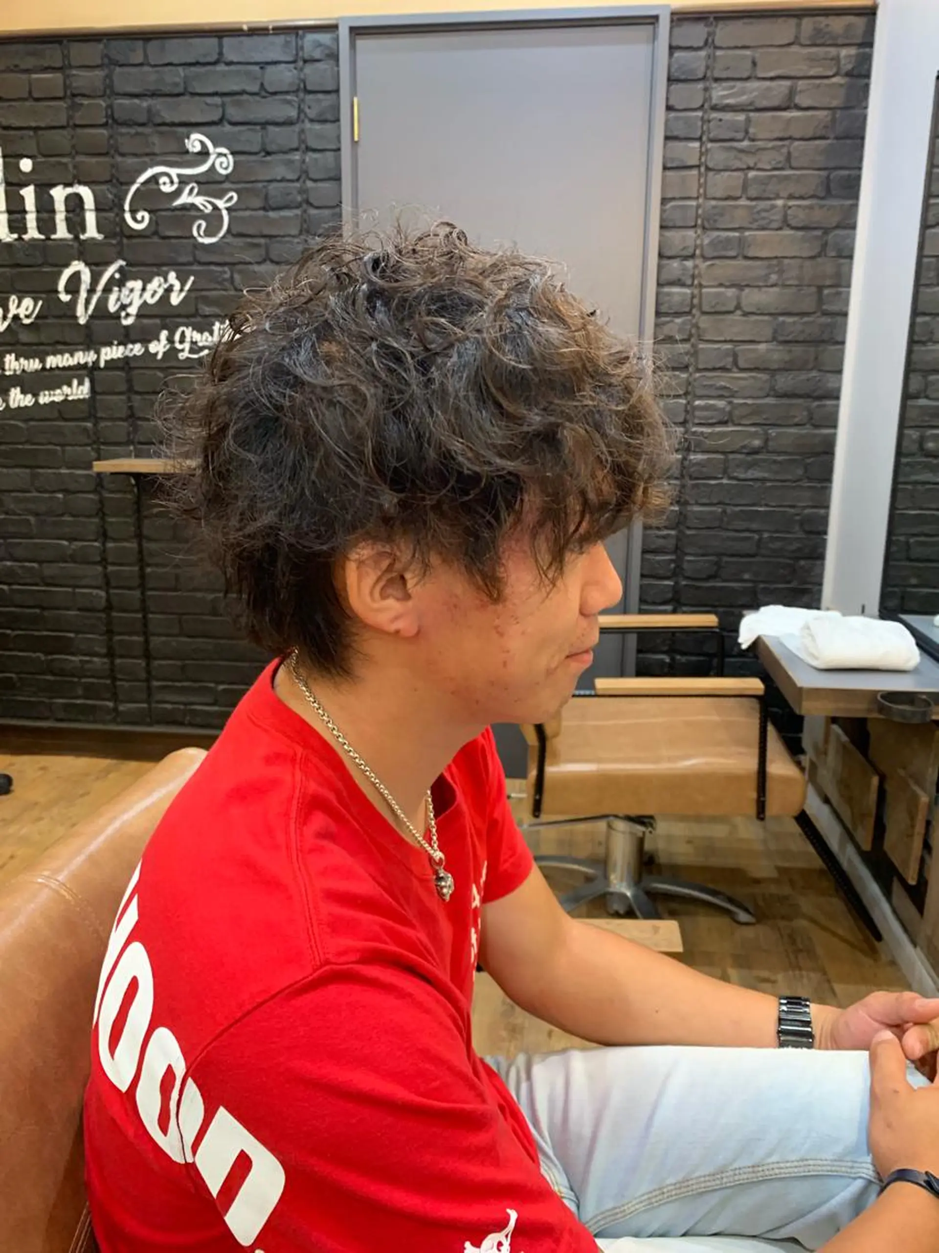 ショート パーマ メンズ カット パーマ SHIAN立川　及川 17時〜限定のヘアスタイル