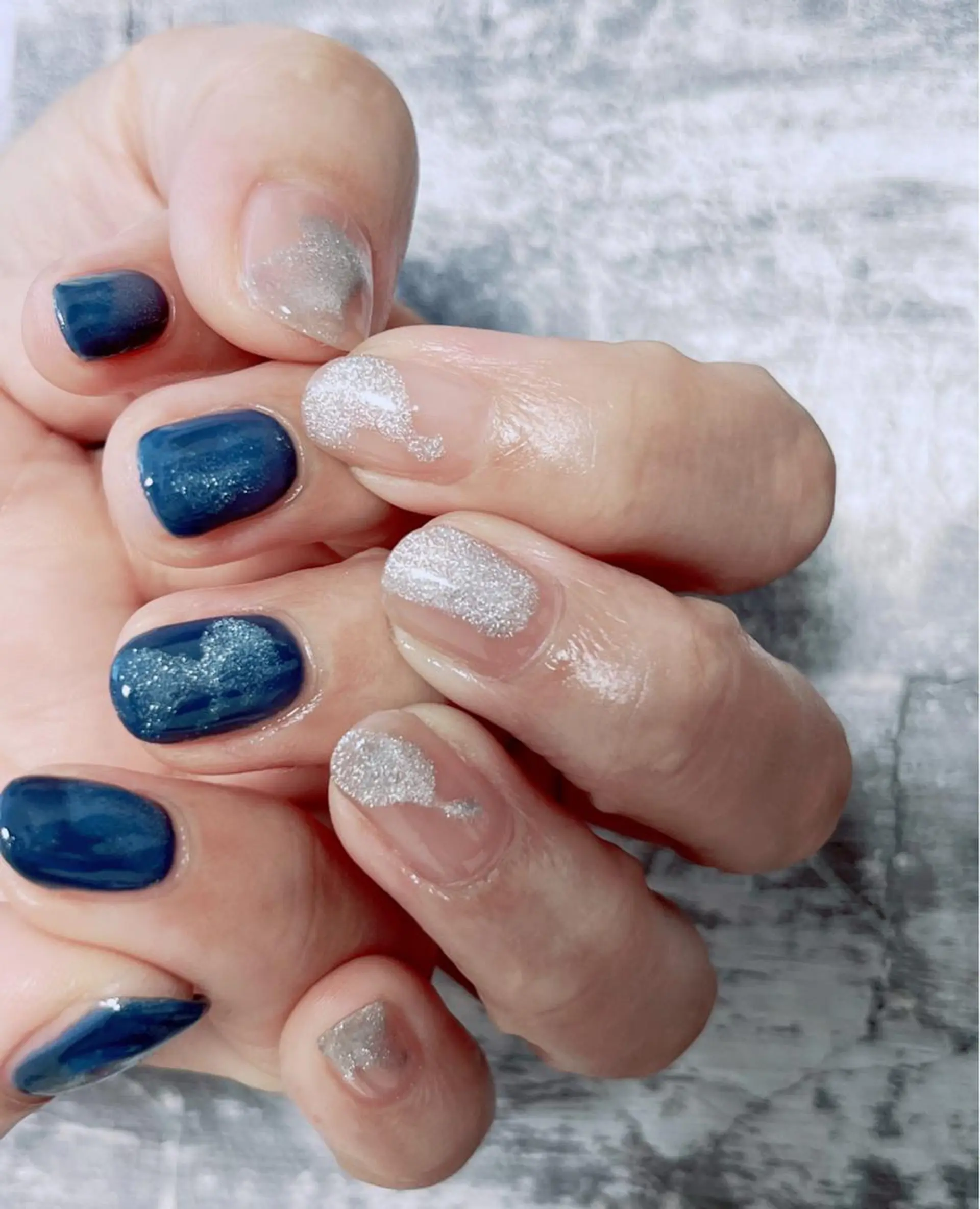 ネイル マグネットネイル ニュアンスネイル nailworks mのネイルデザイン