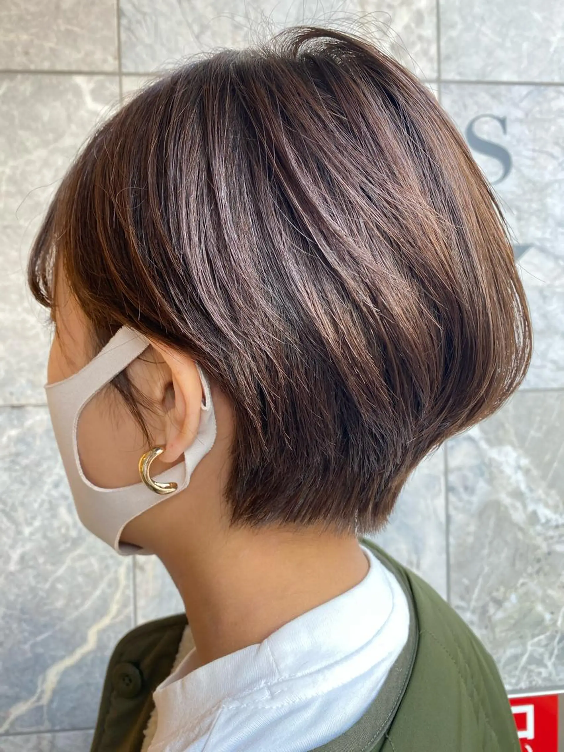 ショート くびれヘア ショートヘア 韓国美容室出身 🌹Sana/梅田のヘアスタイル