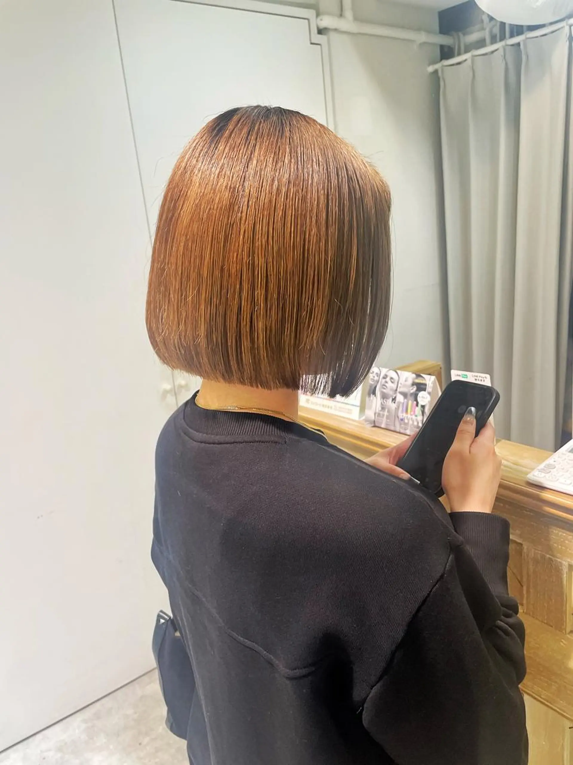 ショート カット トリートメント 田中大星 /ボブ 縮毛矯正のヘアスタイル