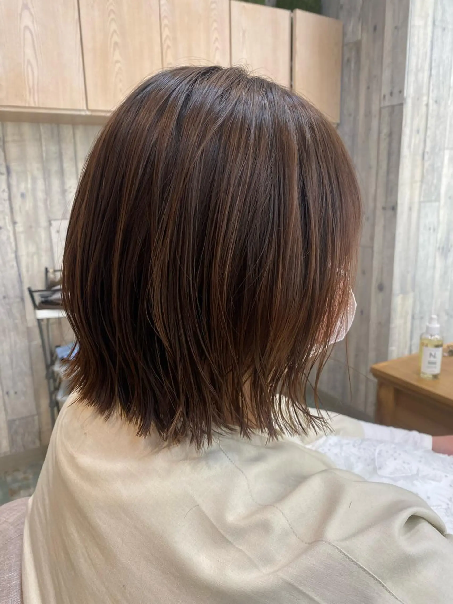 ショート カラー ベージュカラー フォギーベージュ ボブ くびれヘア ショートカット 💙hiyoriのヘアスタイル