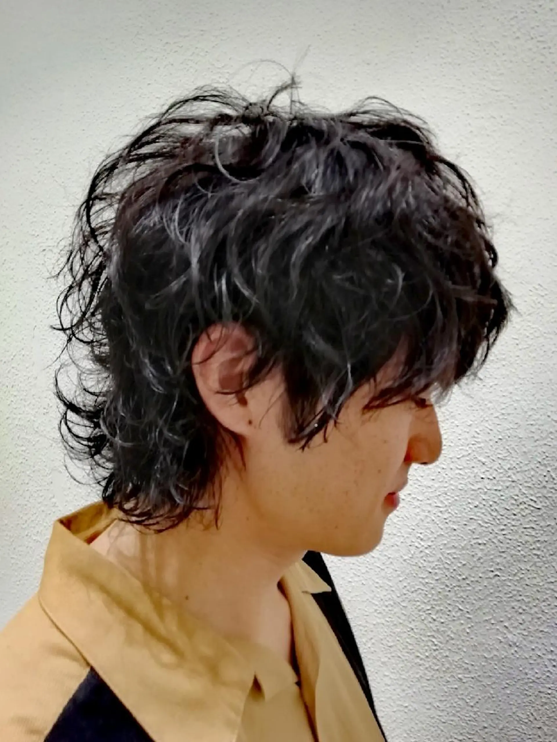 メンズ パーマ ミディアム Ash 店長 木村 和人のヘアスタイル