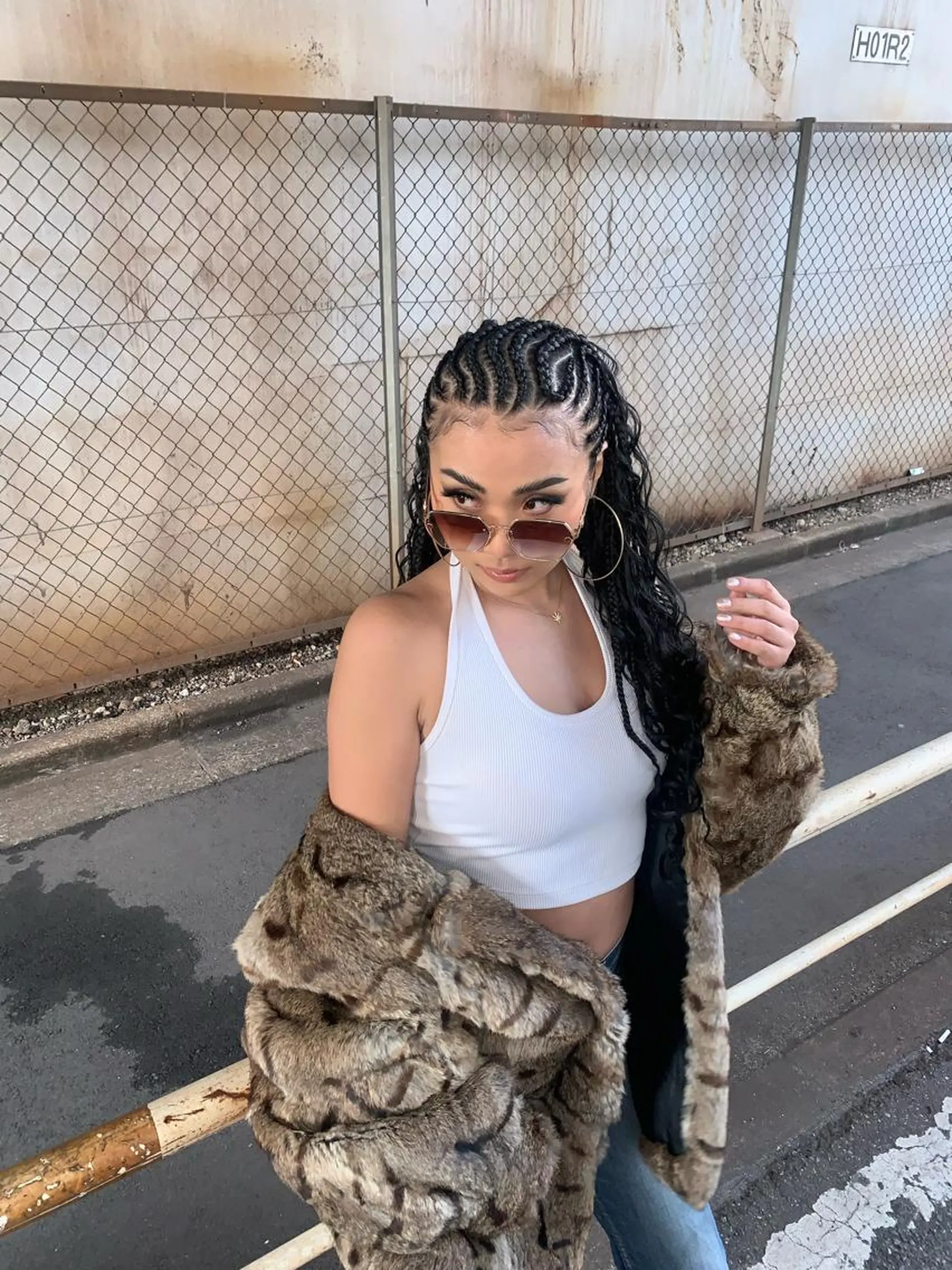 ロング ヘアアレンジ MEI/ブレイズ/ コーンロウ/茅ヶ崎のヘアスタイル