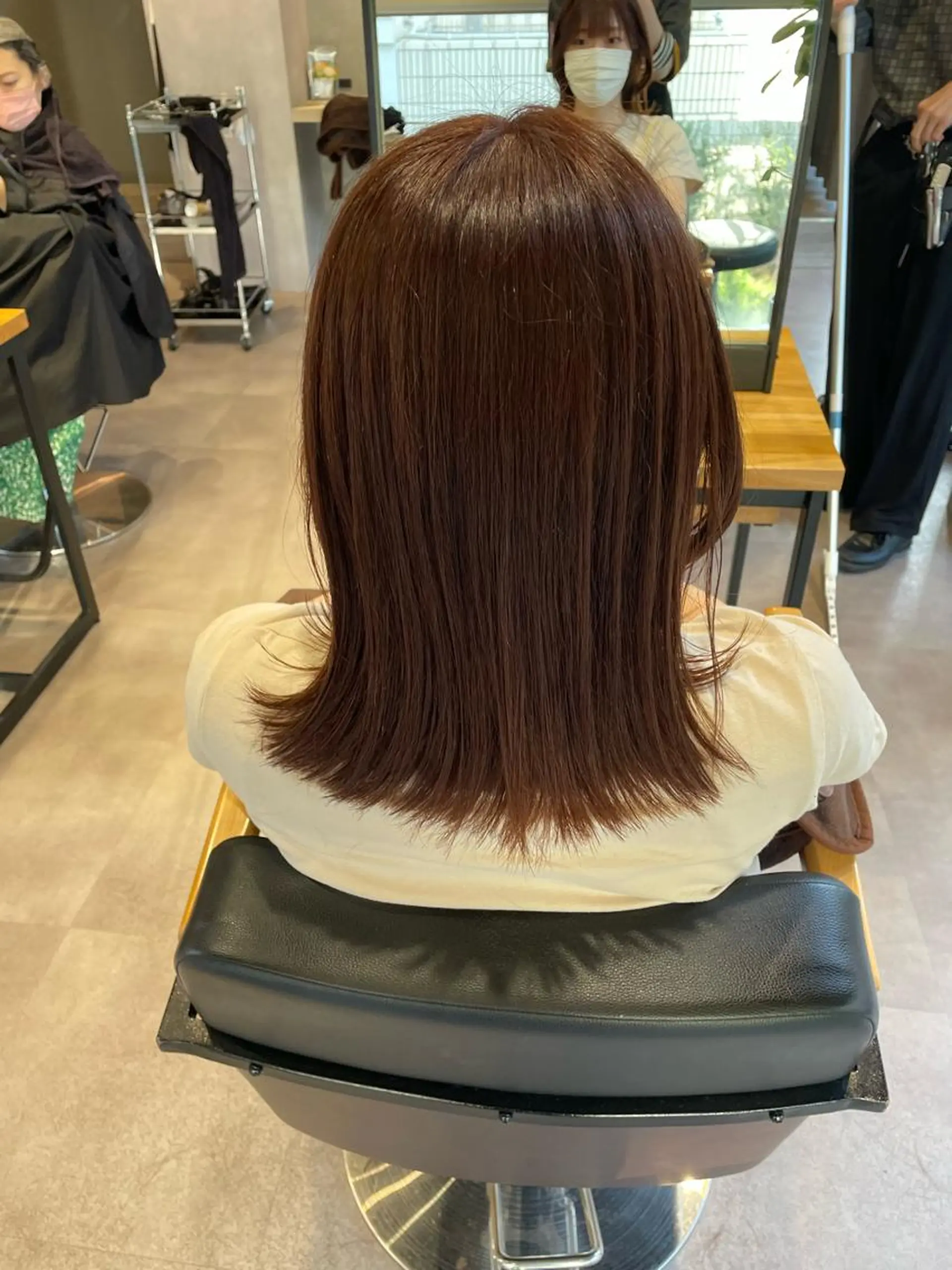 ミディアム アッシュ 韓国風カラー ボブ 髪質改善 韓国風ヘア 韓国風/オシャレ /縮毛矯正/滝口琴未のヘアスタイル