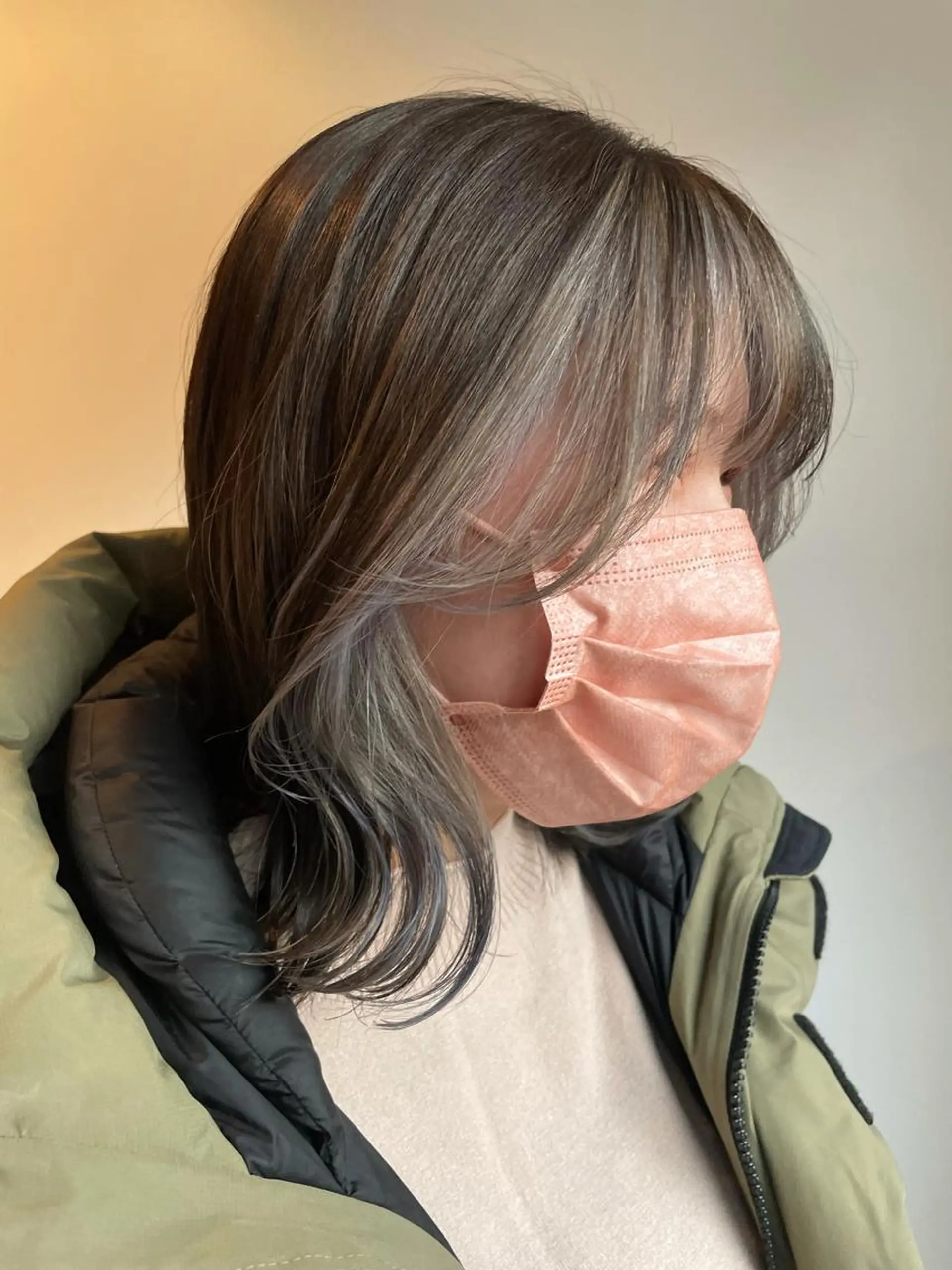 セミロング カラー ヘアアレンジ カット トリートメント REONA🪽✨薬院 レイヤーカット🫧のヘアスタイル