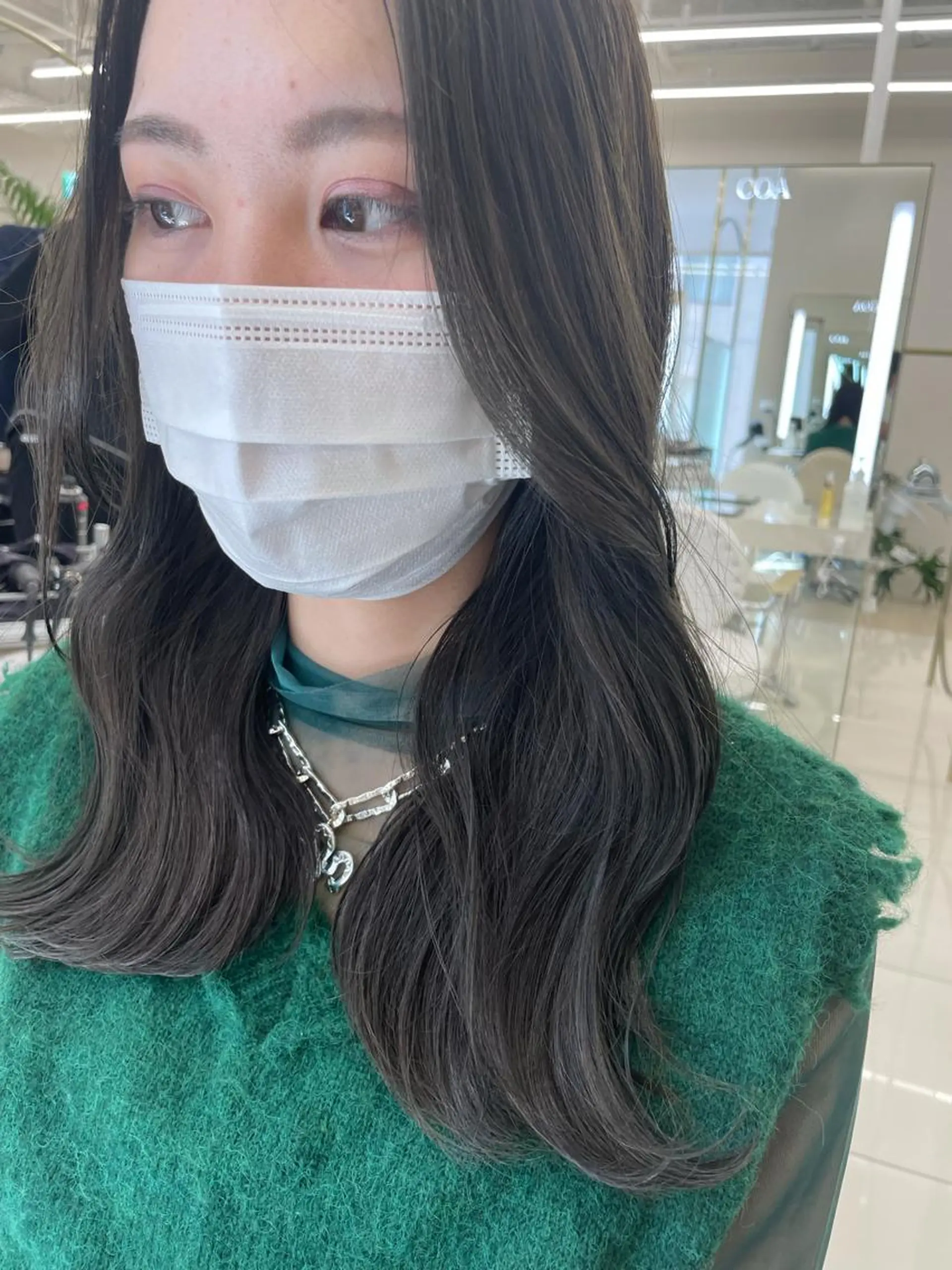 セミロング COA GINZA 空也/前髪/顔まわりのヘアスタイル