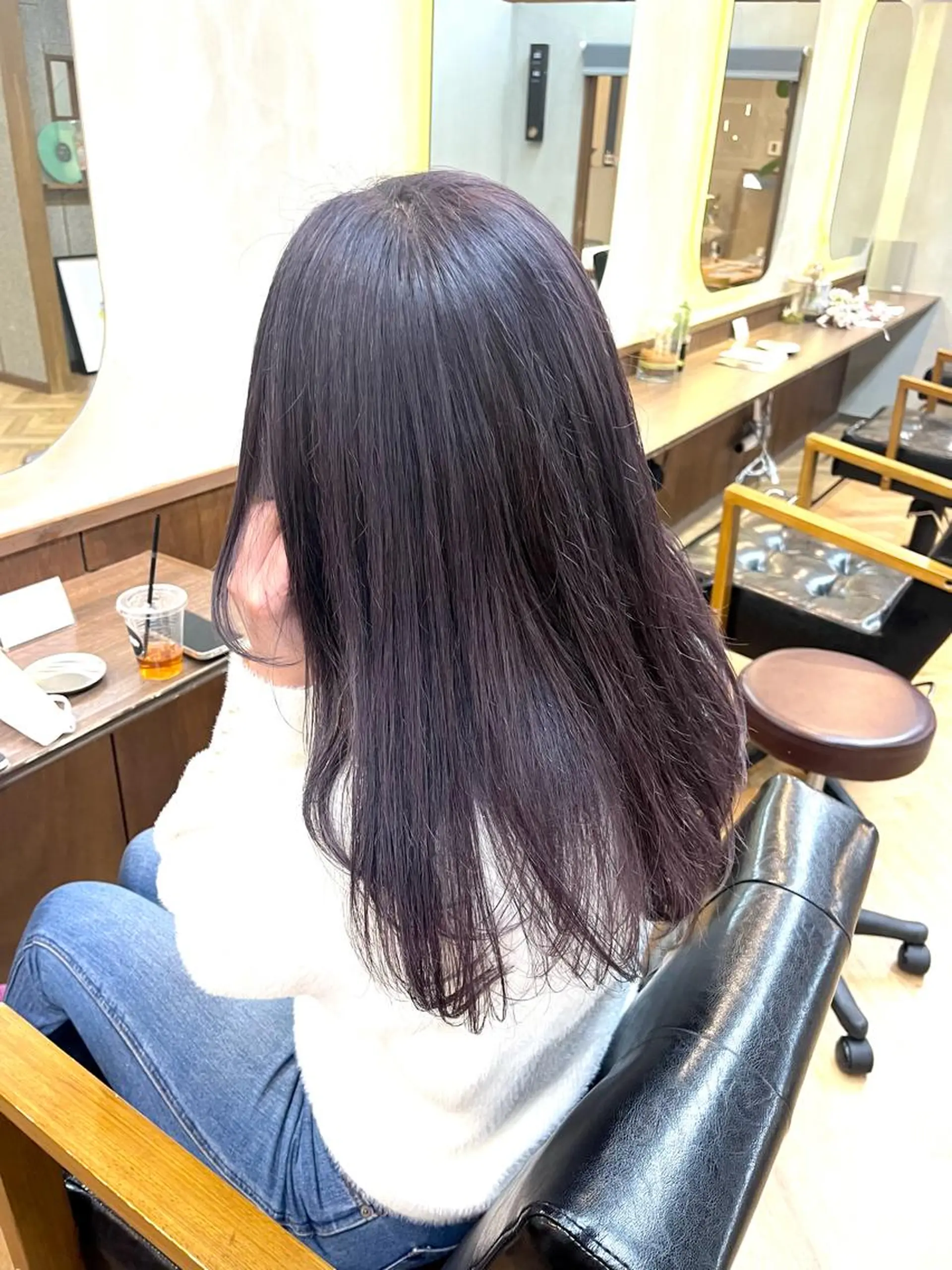 セミロング カラー ブリーチ ena/ブリーチなし 透明感・レイヤー🎀のヘアスタイル