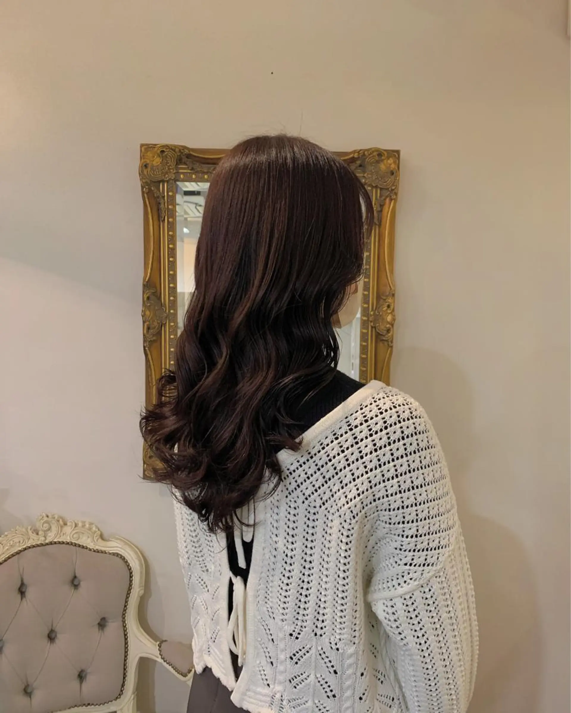 セミロング カラー ヘアアレンジ ヘアカラー トリートメント ヘッドスパ ヘアセット 山口 樹里のヘアスタイル