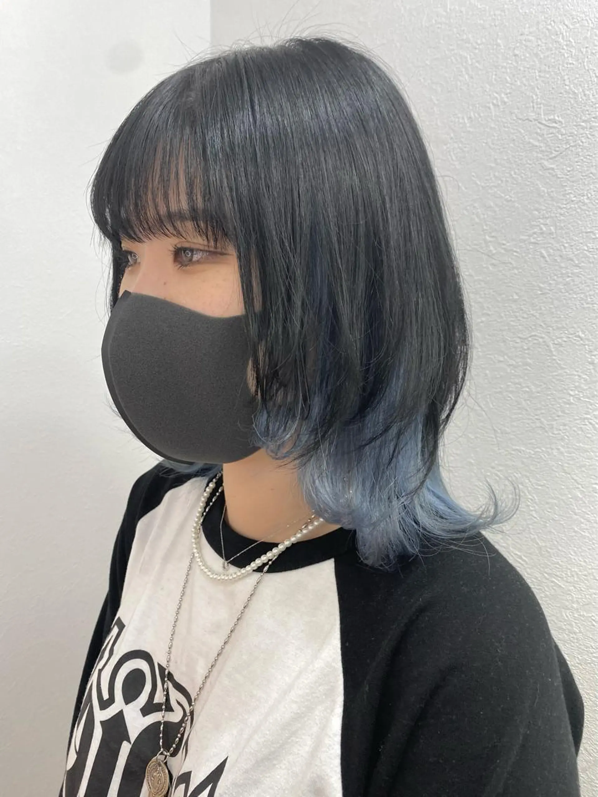 ミディアム カラー ハイトーン/ウルフ/ ボブ/増田のヘアスタイル